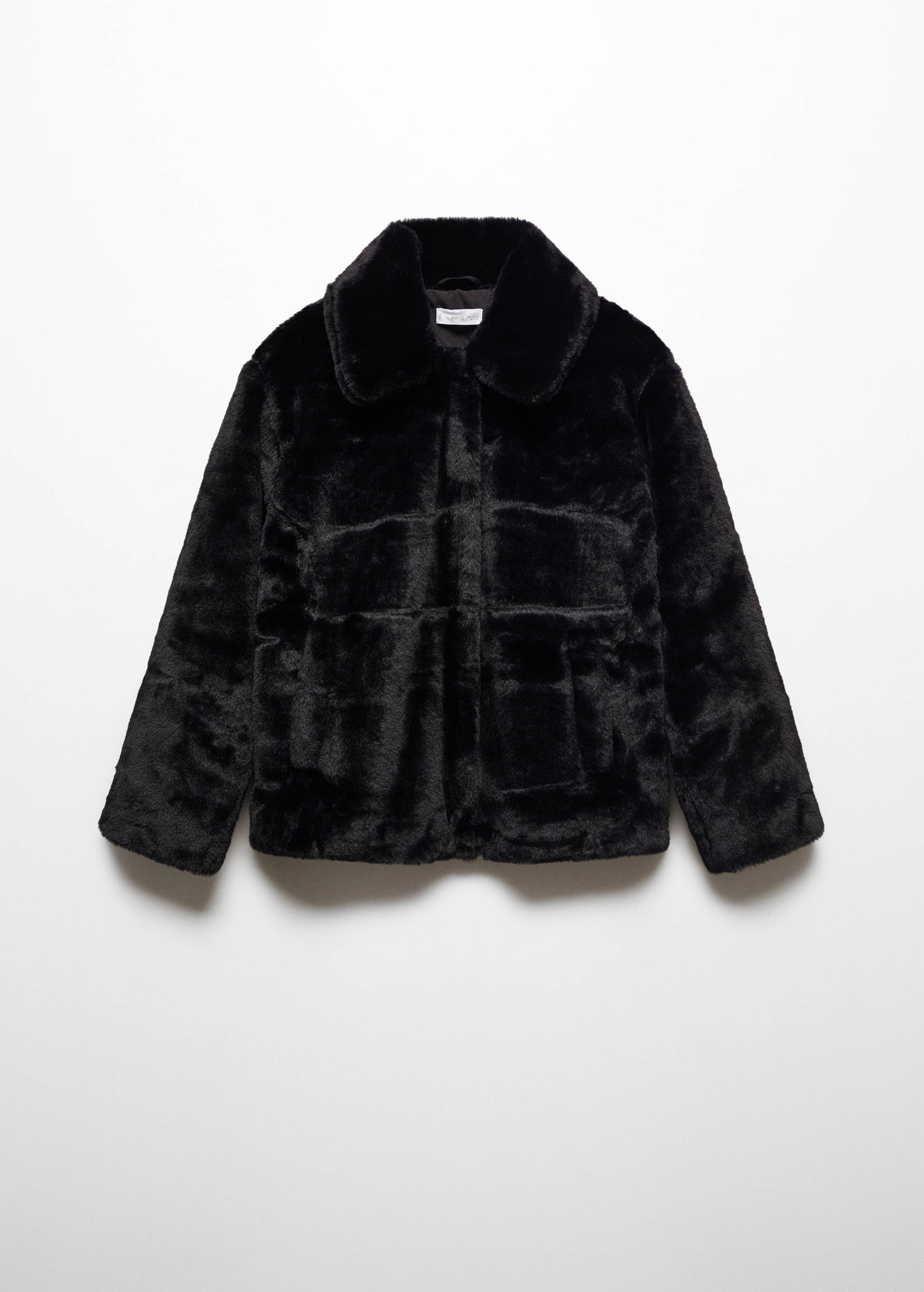 Manteau en imitation fourrure à revers - Article sans modèle