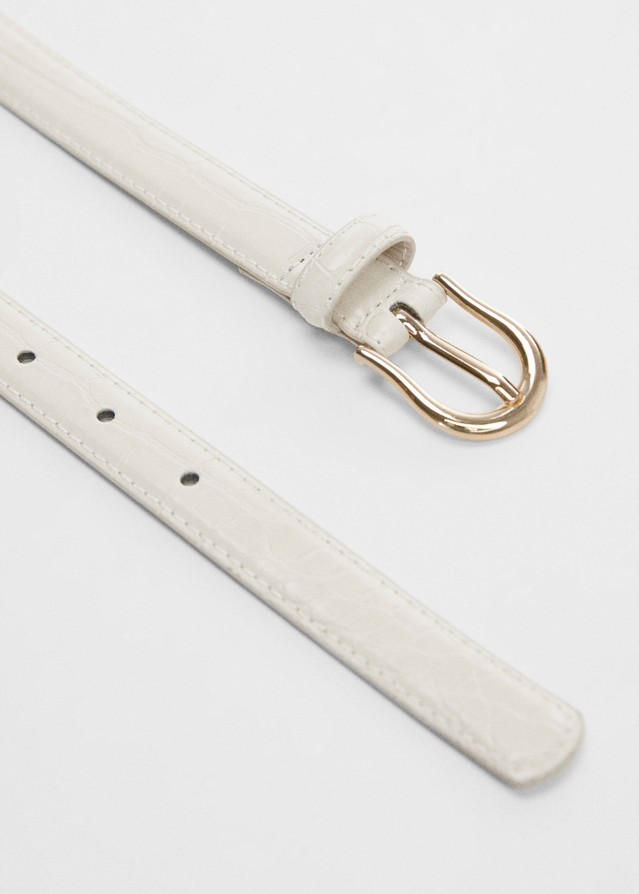 Buckle skinny belt - Details of the article 1