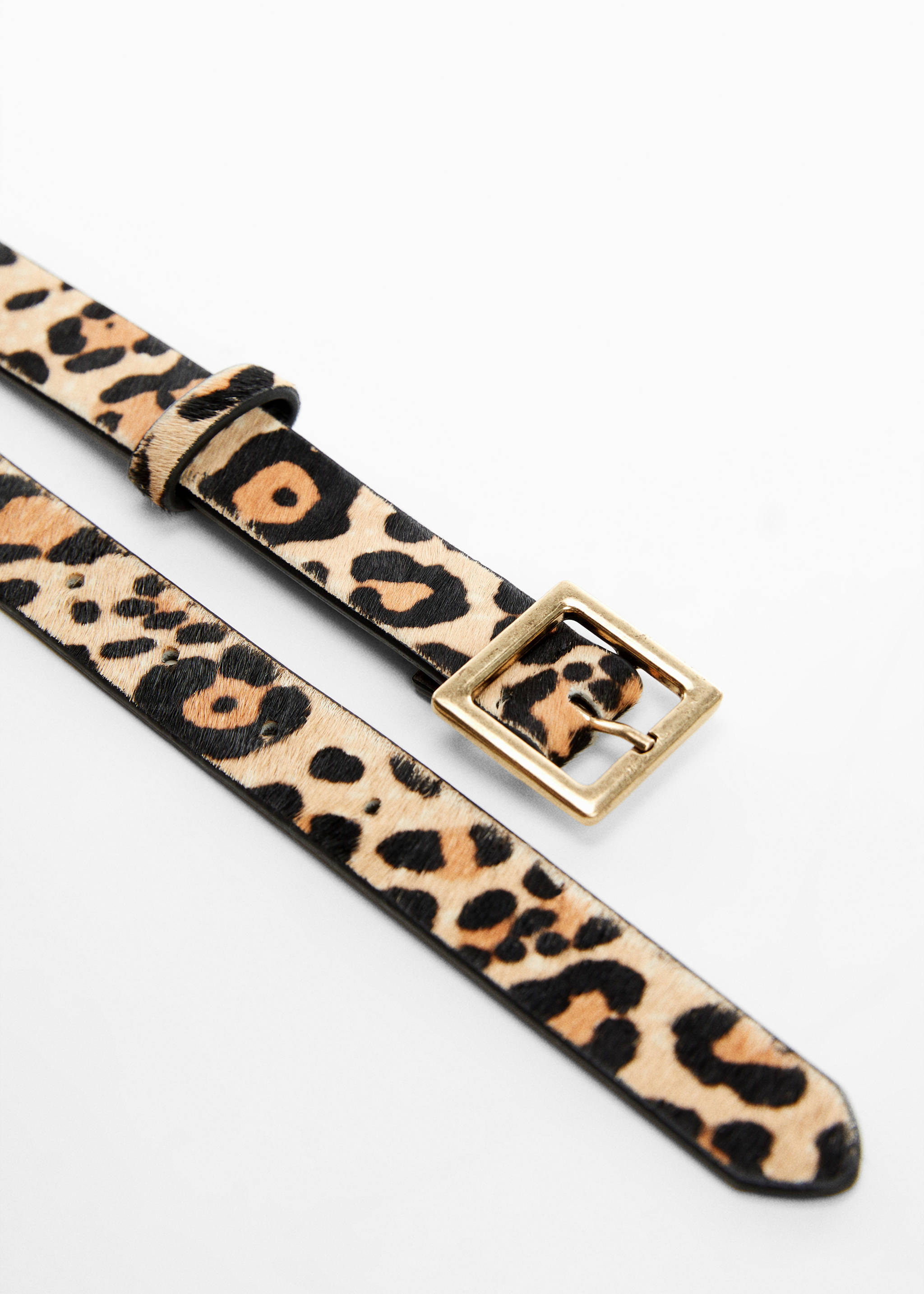 Leopard leather belt - Details of the article 1