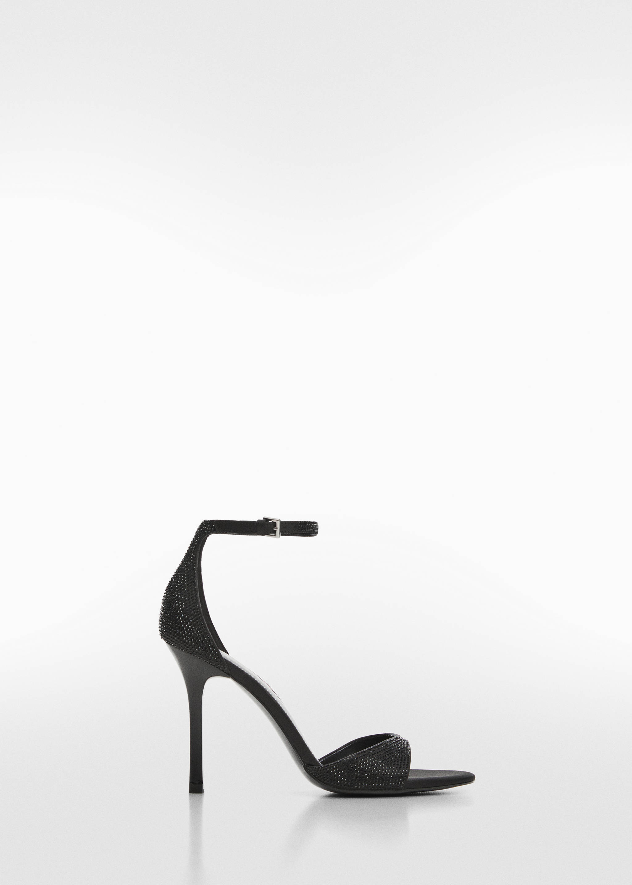 Heeled sandals with rhinestone detail - Article without model
