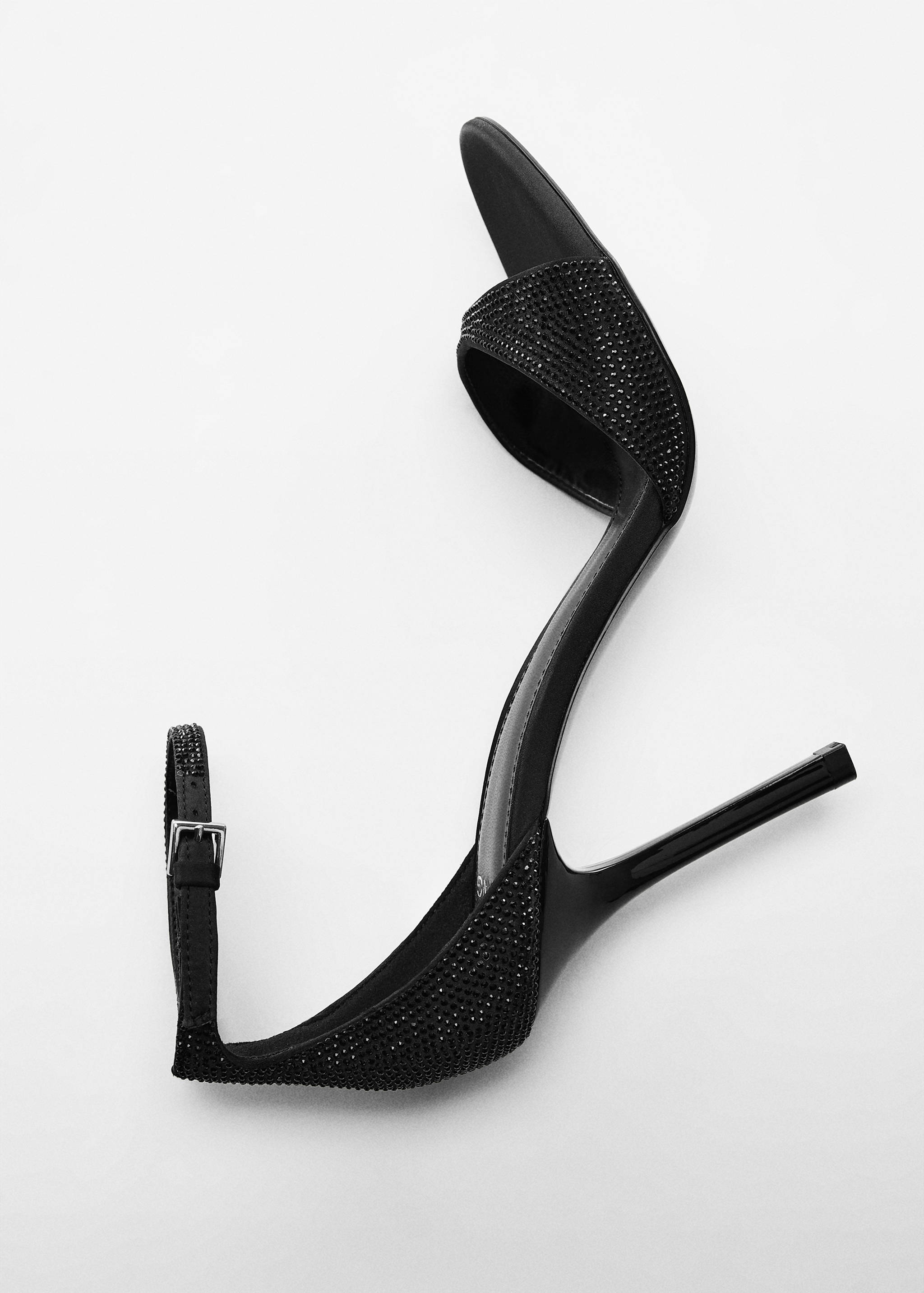 Heeled sandals with rhinestone detail - Details of the article 5