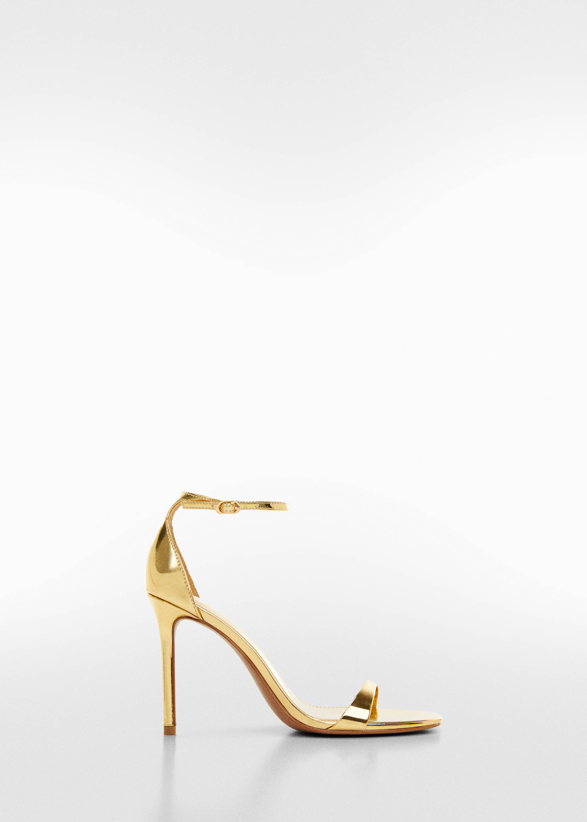 Sandalia metalizada tacón - Artículo sin modelo