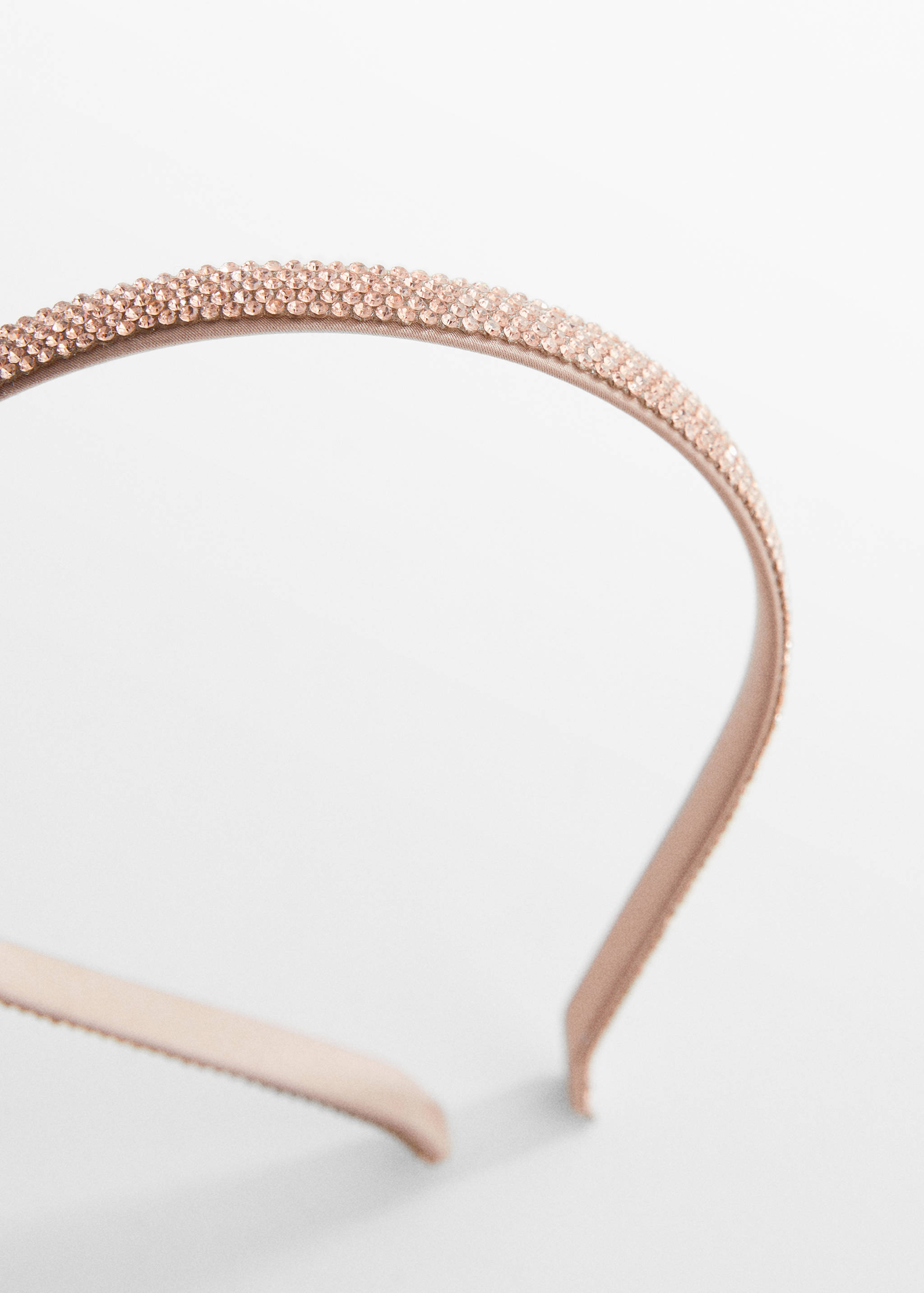 Faceted crystal hairband - Medium plane