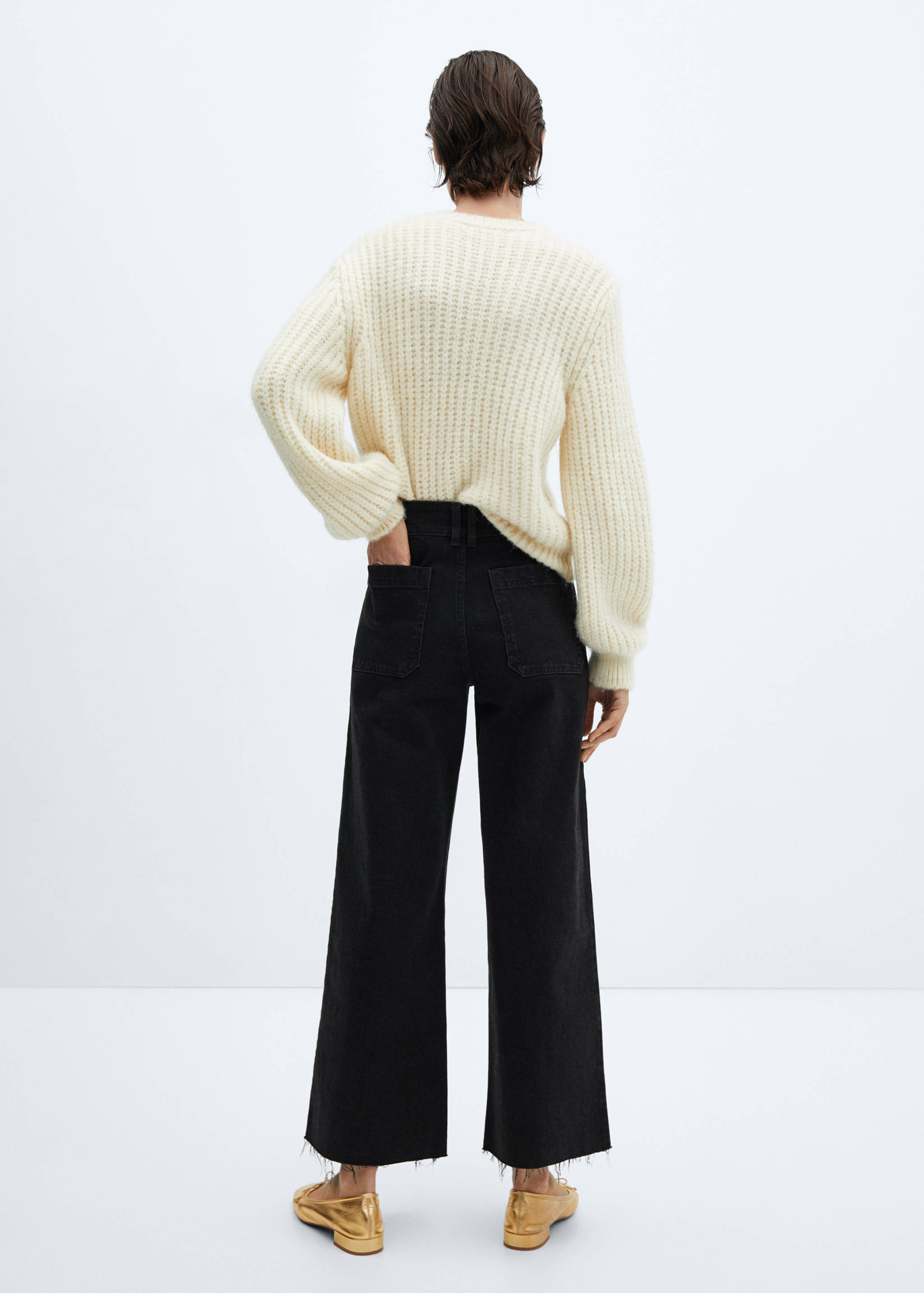 Jean style jupe-culotte Catherin taille haute - Verso de l’article