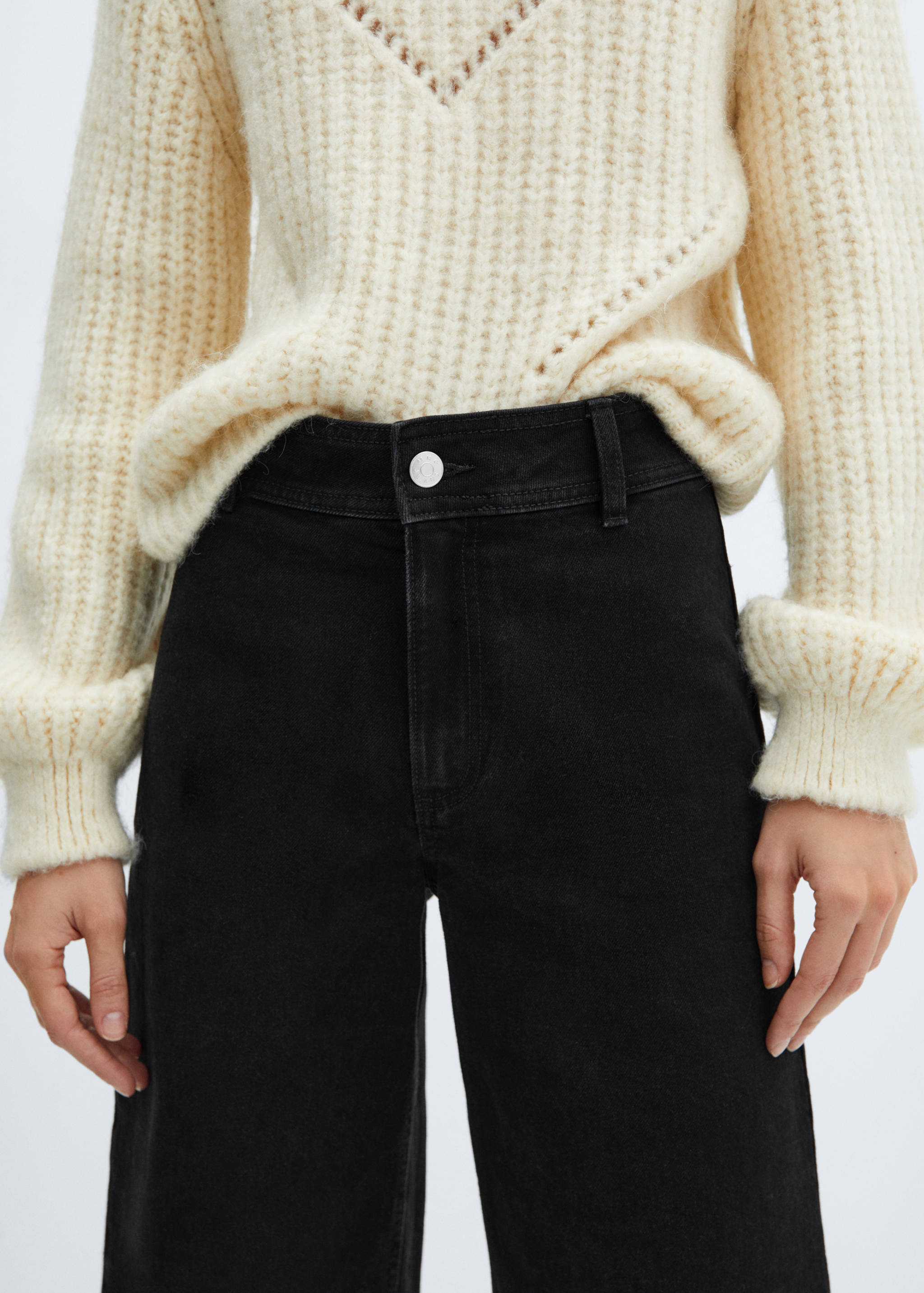 Jean style jupe-culotte Catherin taille haute - Détail de l'article 6