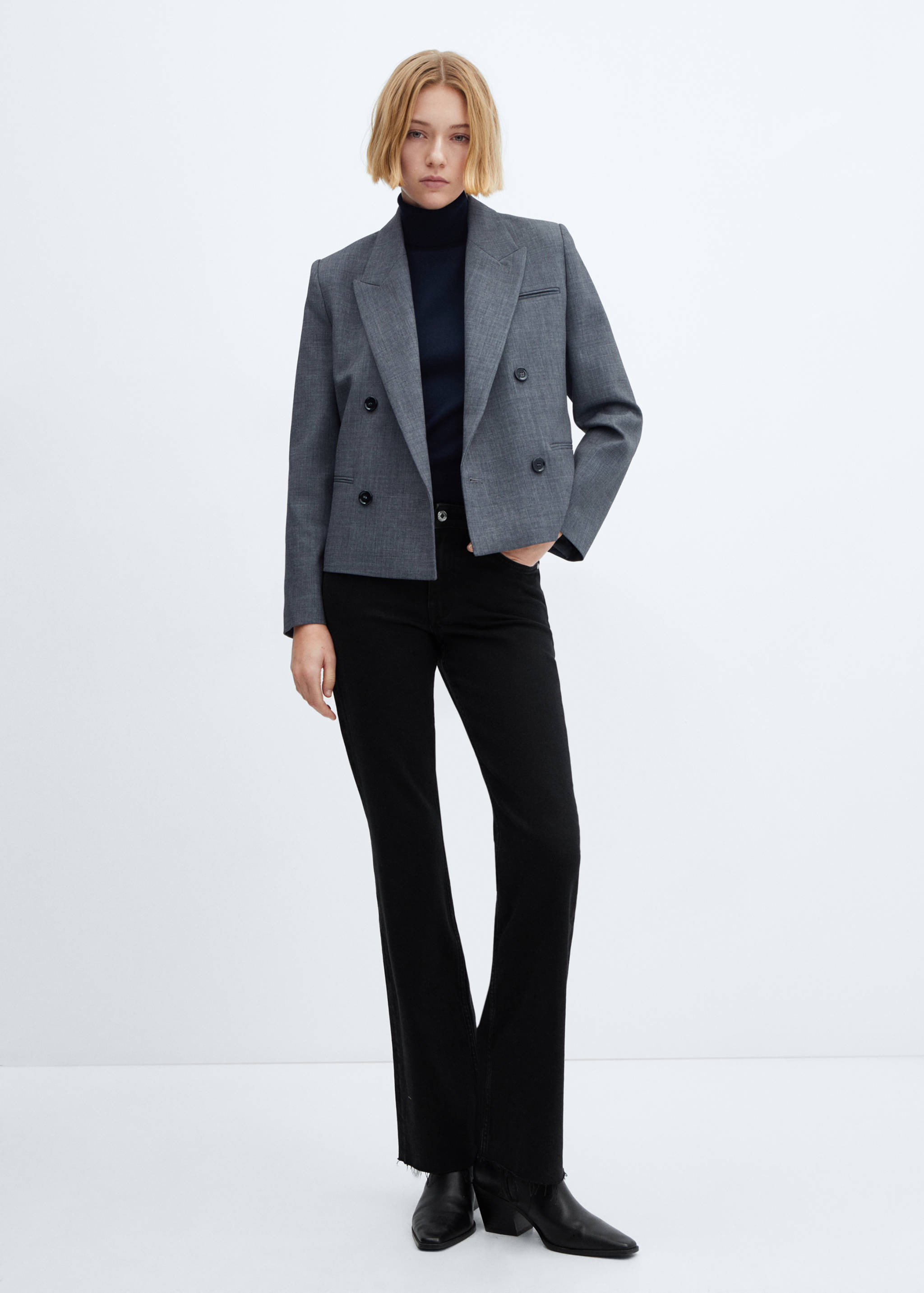 Джинсы flare с посадкой на талии - Общий план