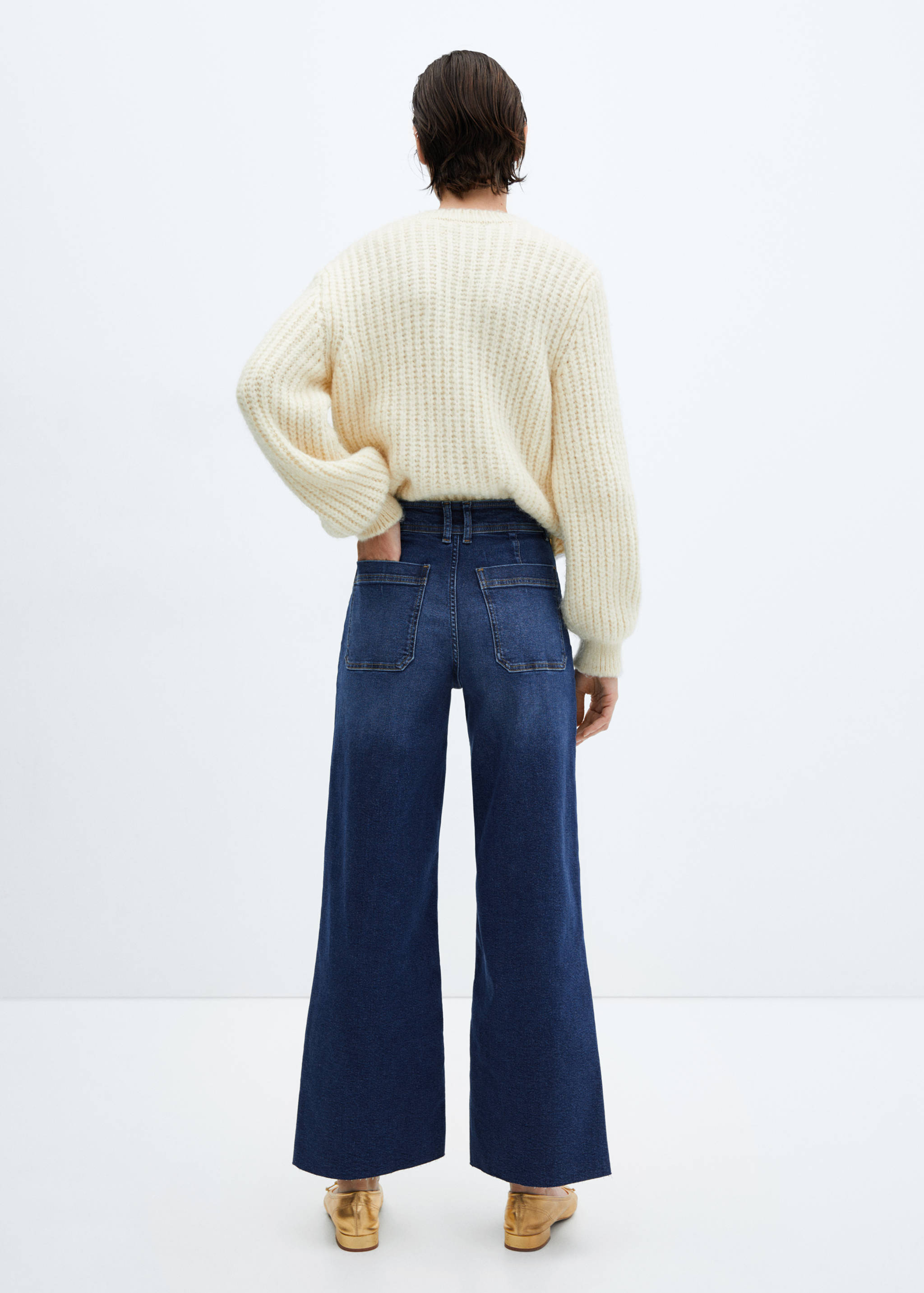 Jean style jupe-culotte Catherin taille haute - Verso de l’article