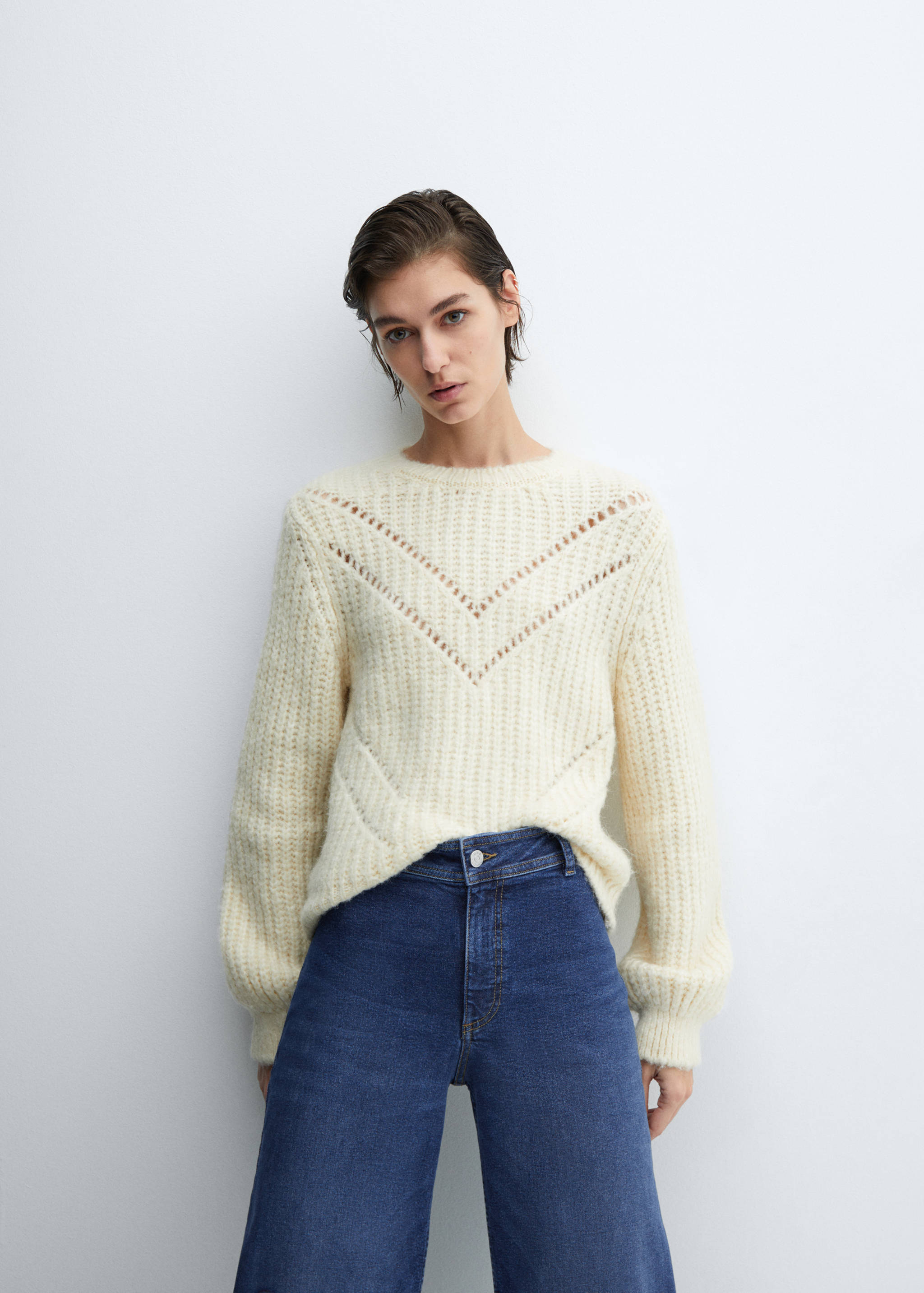 Jean style jupe-culotte Catherin taille haute - Détail de l'article 2