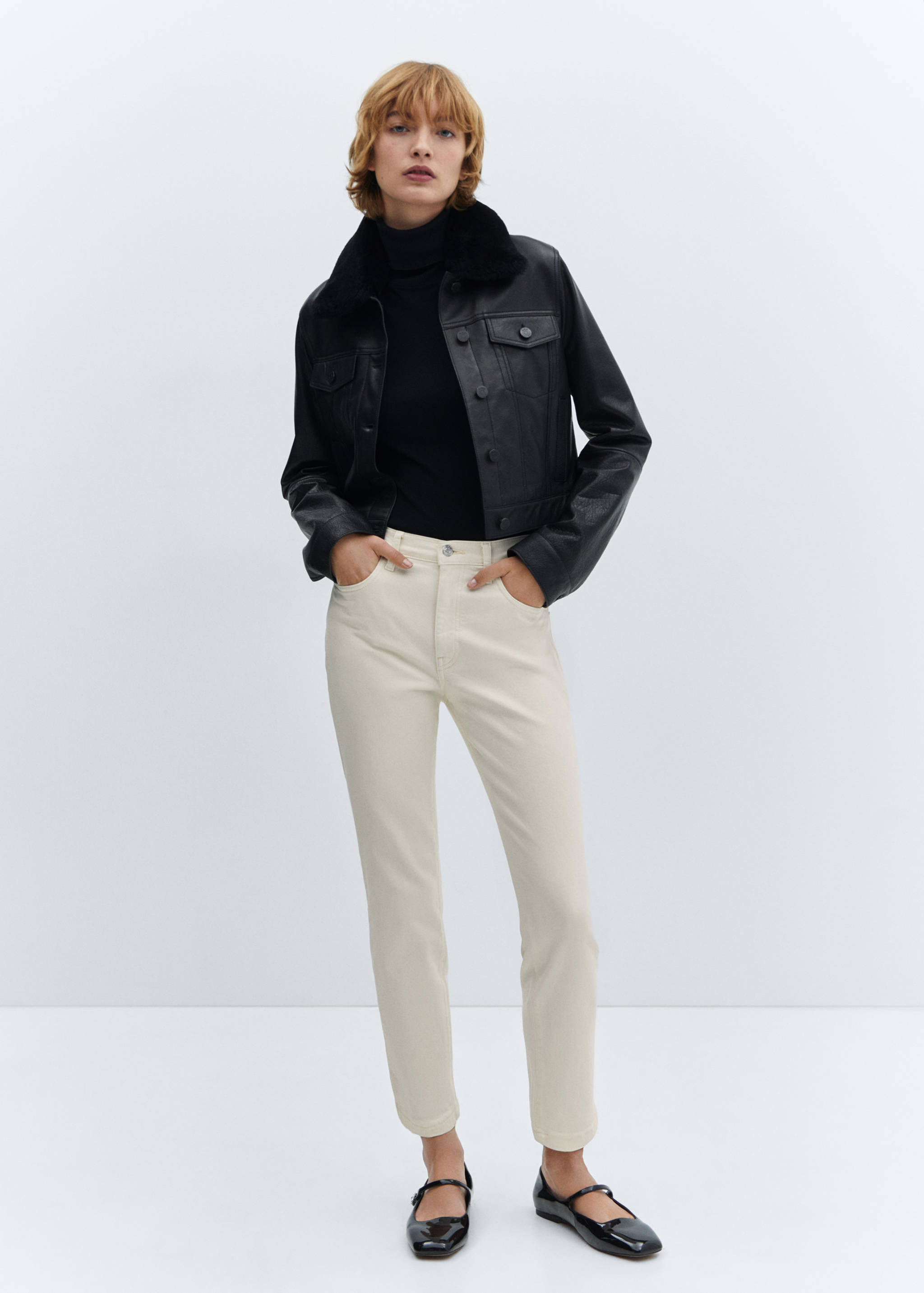 Claudia slim-fit cropped jeans - General plane