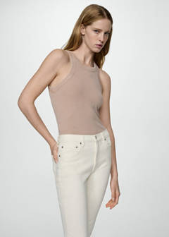 Claudia slim-fit cropped jeans — Ecru 4