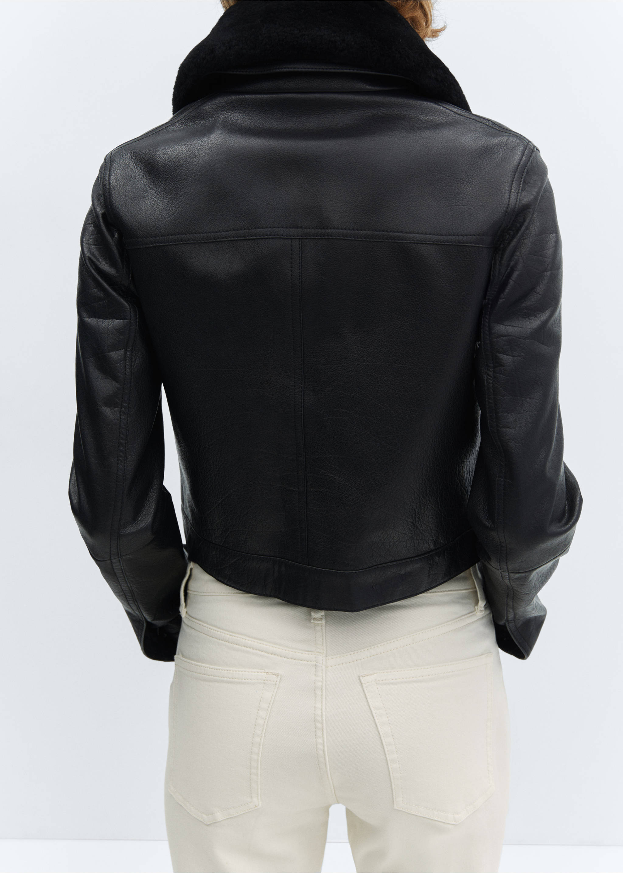 Claudia slim-fit cropped jeans - Details of the article 2, Ecru. Ref: 67040326-00.