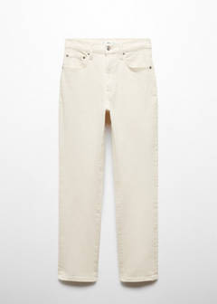 Claudia slim-fit cropped jeans — Ecru 7