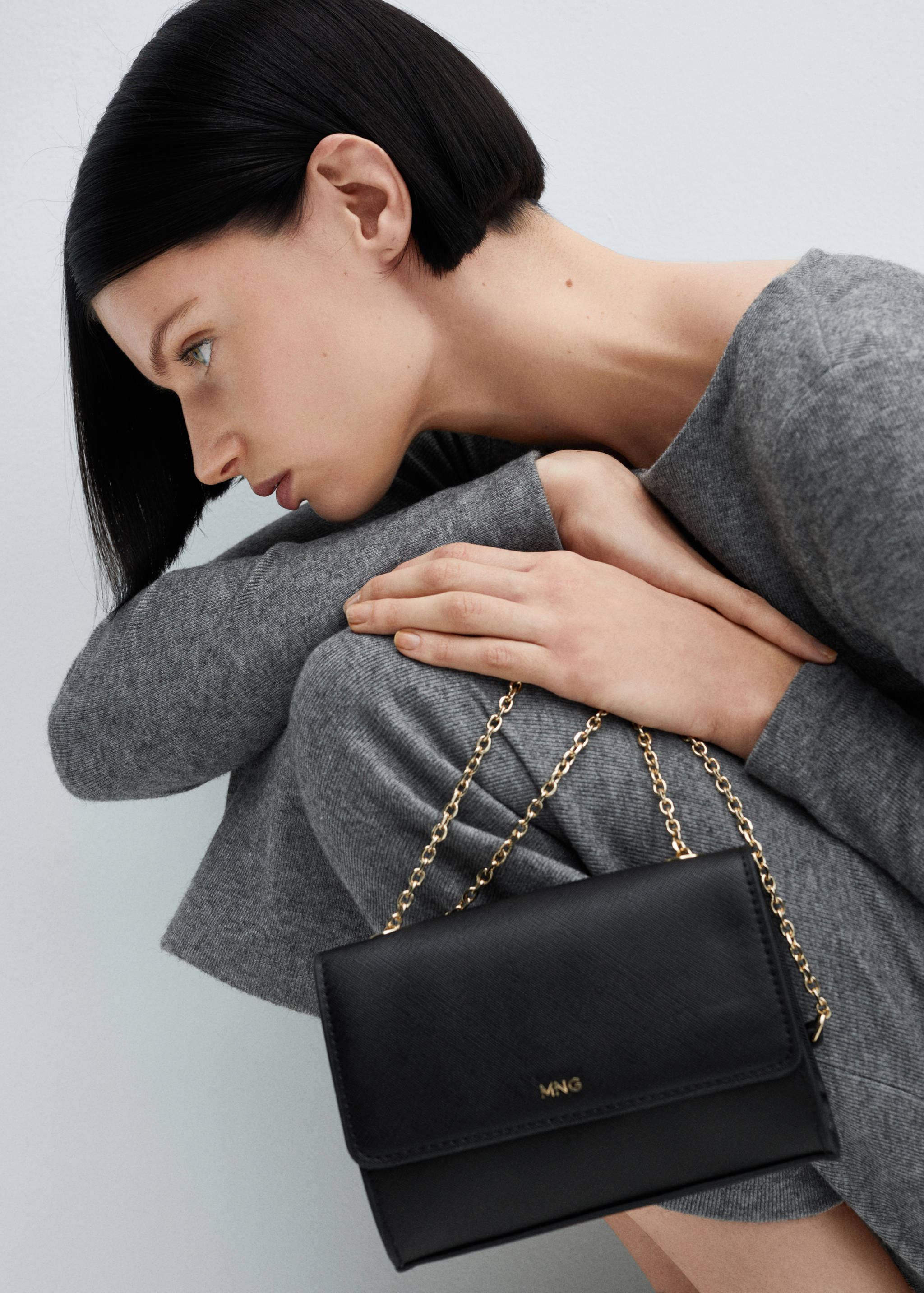 Saffiano-effect chain bag - General plane