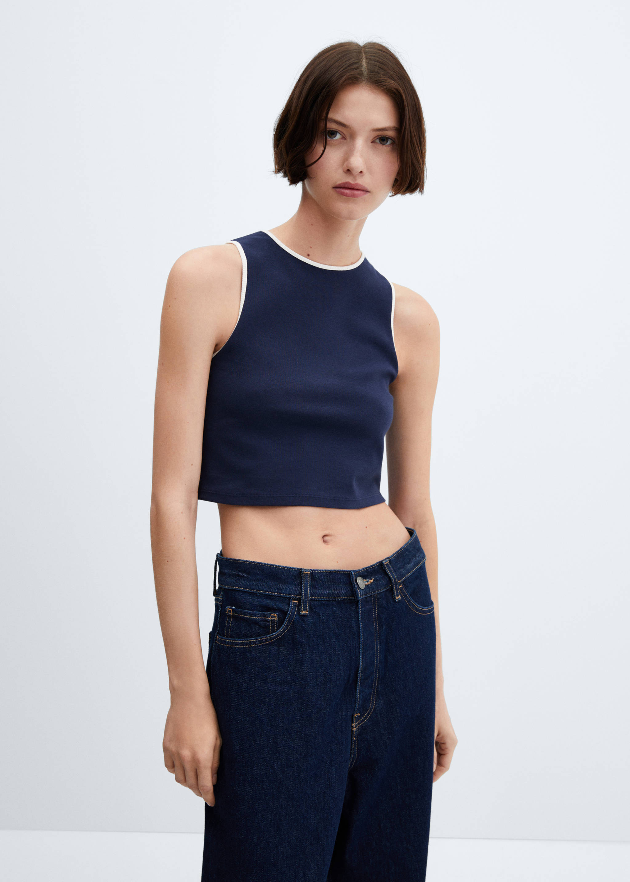 Contrast trim top - Medium plane