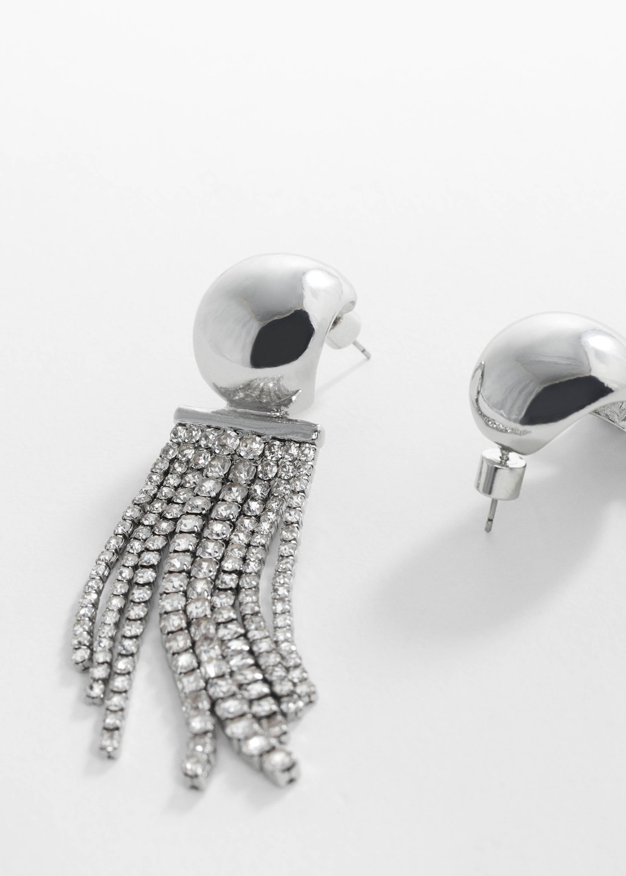 Cascade crystal earrings - Medium plane