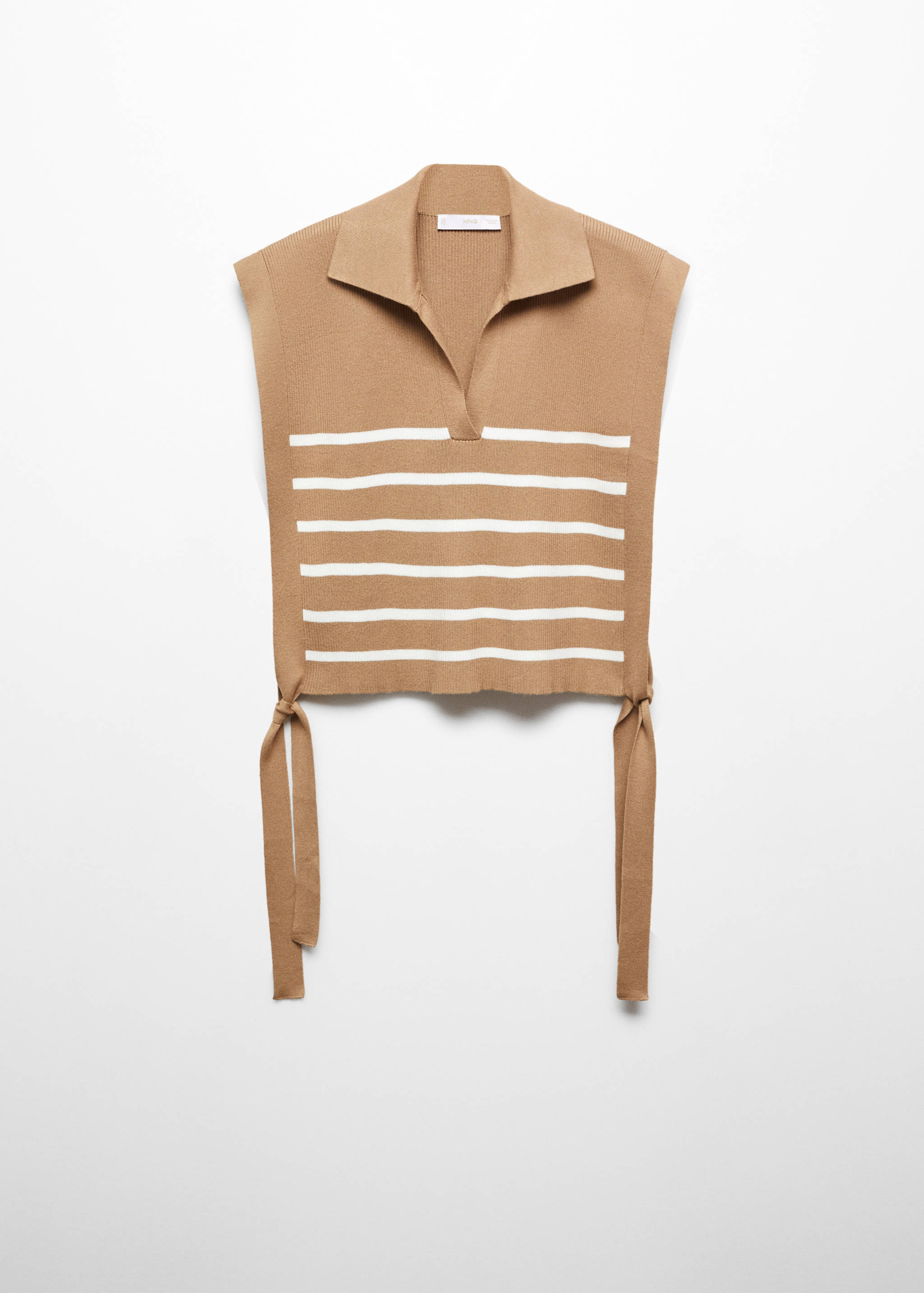 Striped gilet with bow detail - Article without model