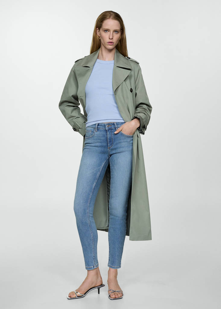 Skinny push-up jeans — Medium Blue