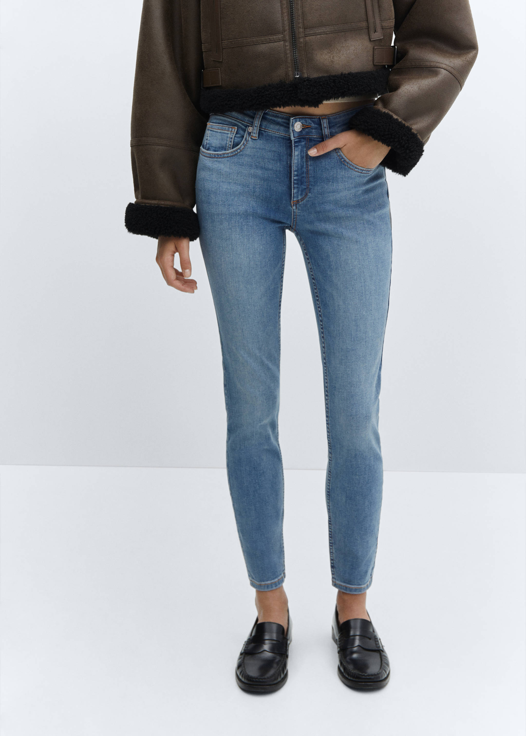 Skinny push-up jeans - Medium plane