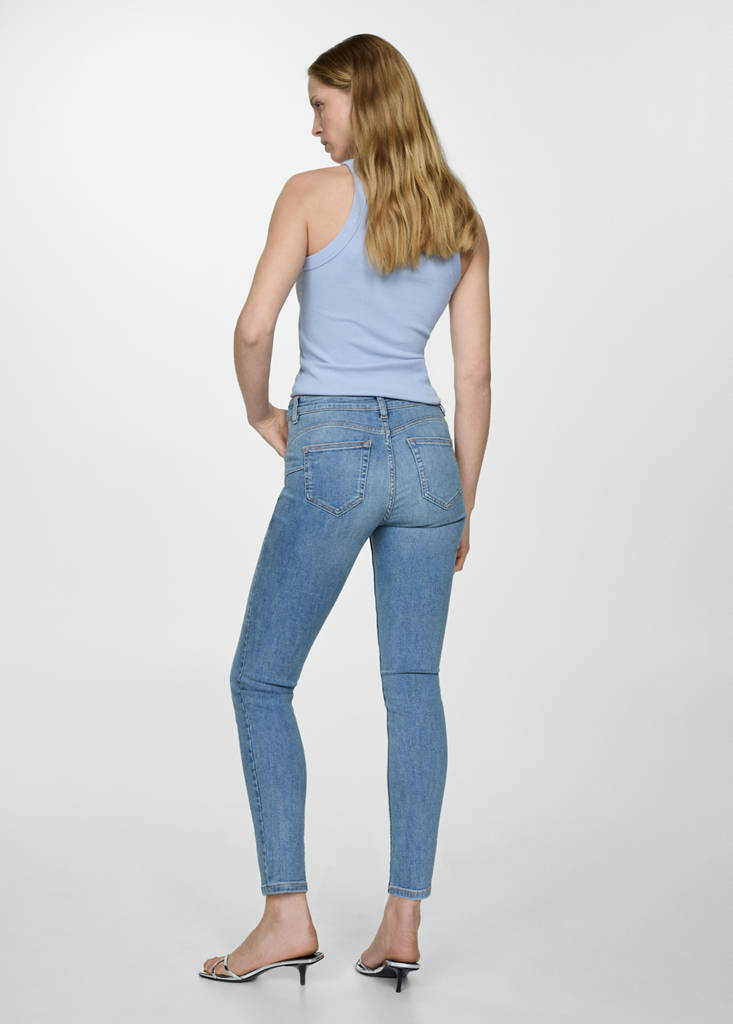 Skinny push-up jeans — Medium Blue