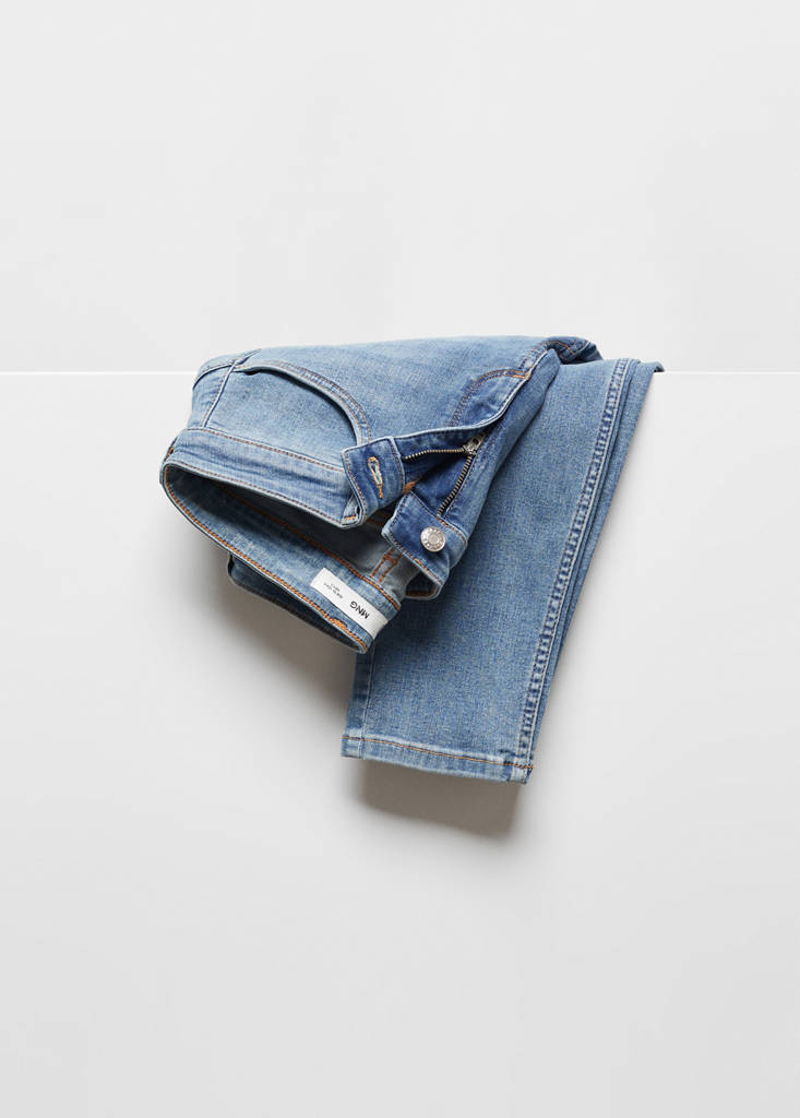 Skinny push-up jeans — Medium Blue