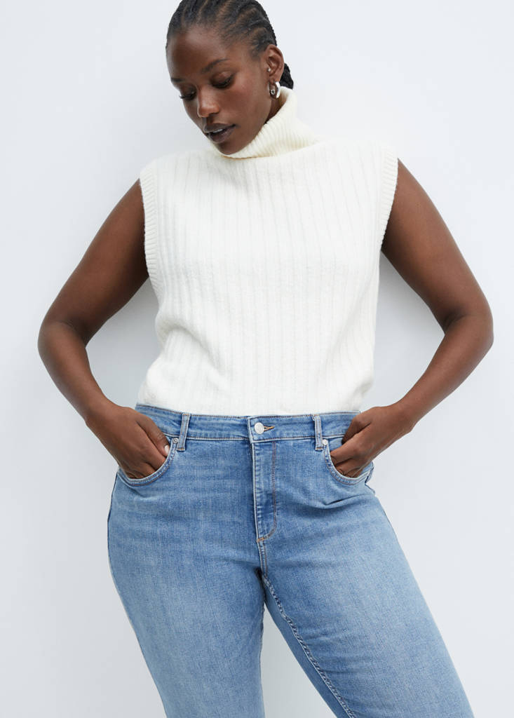 Skinny push-up jeans — Medium Blue