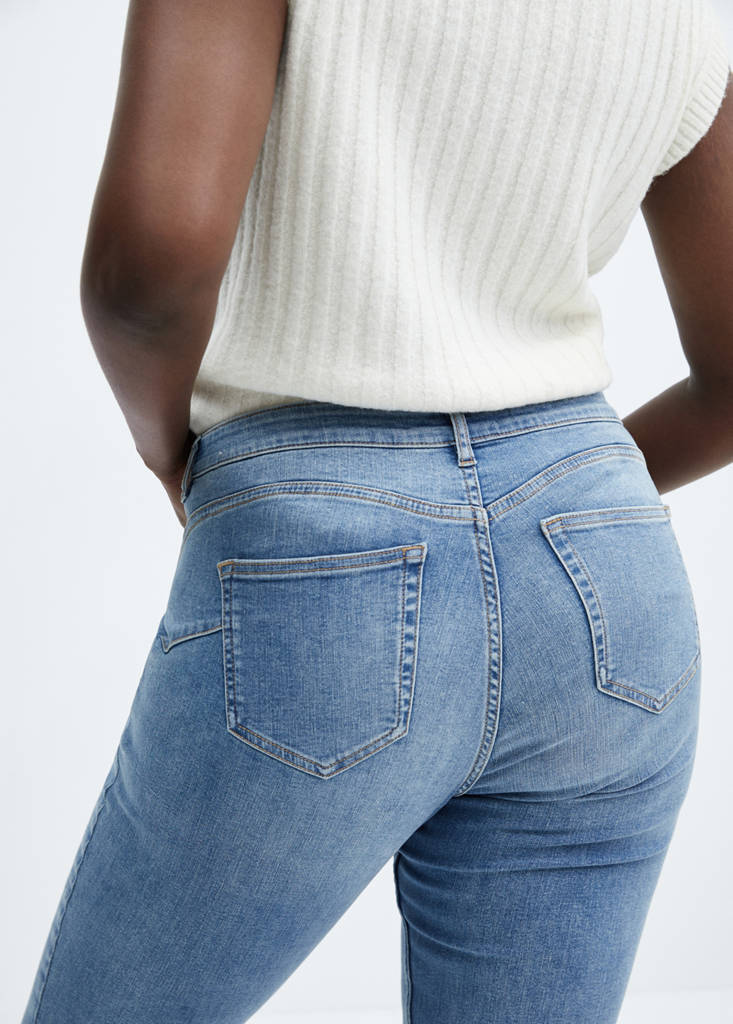 Skinny push-up jeans — Medium Blue