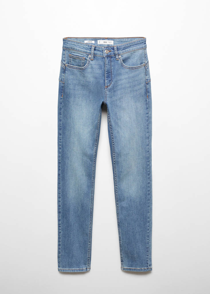 Skinny push-up jeans — Medium Blue