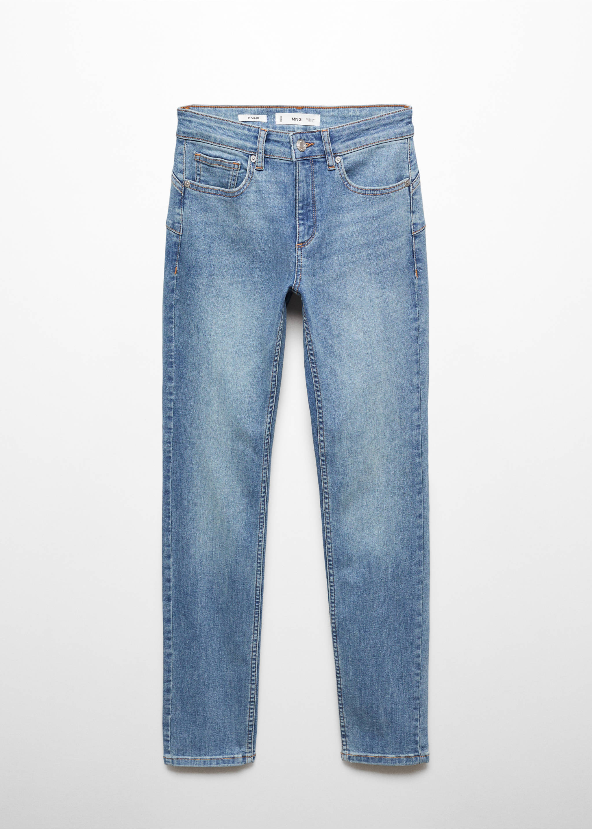 Jeans skinny push-up - Artículo sin modelo, Azul medio. Ref: 67040378-00.
