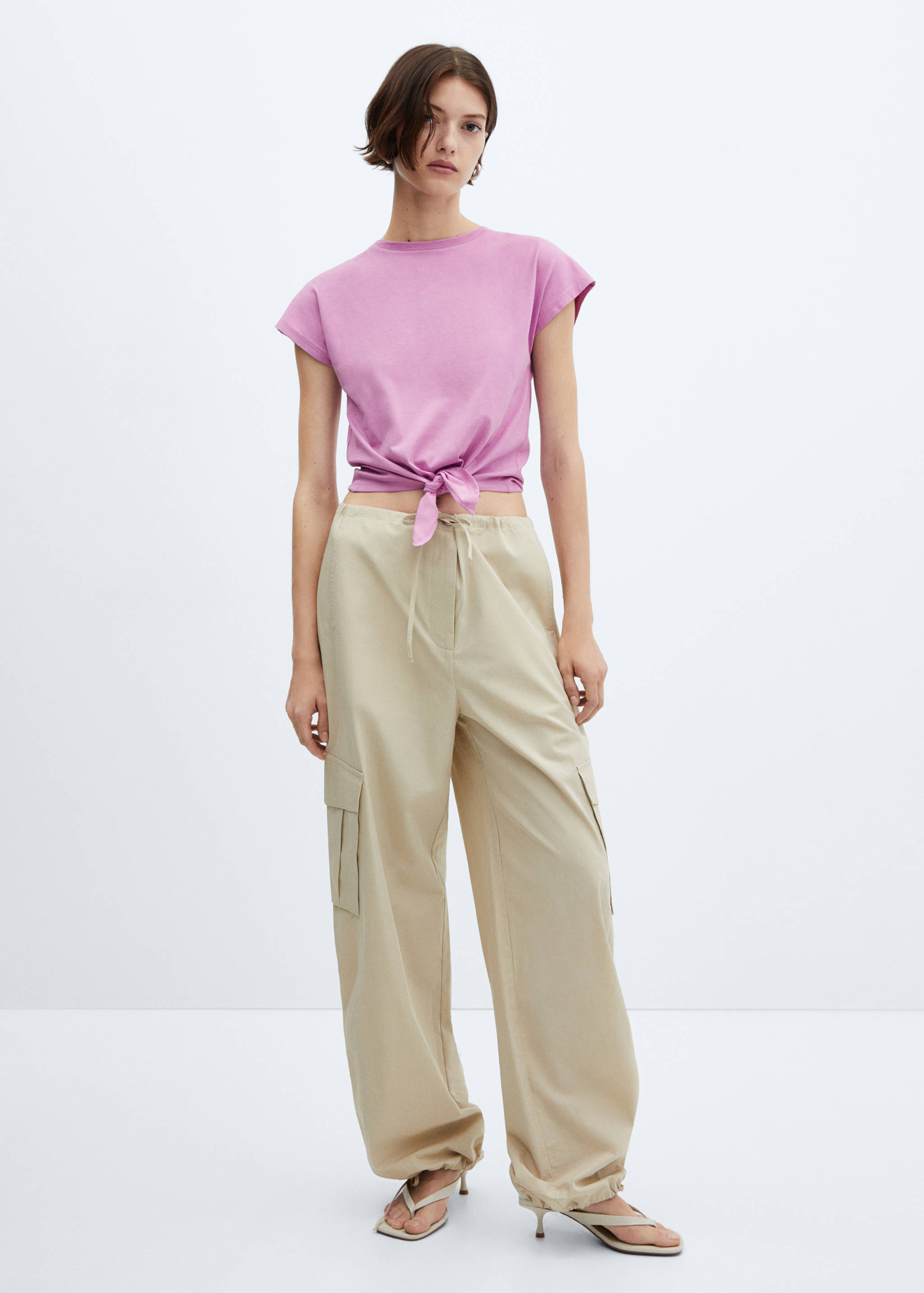 Camiseta algodón nudo - Plano general