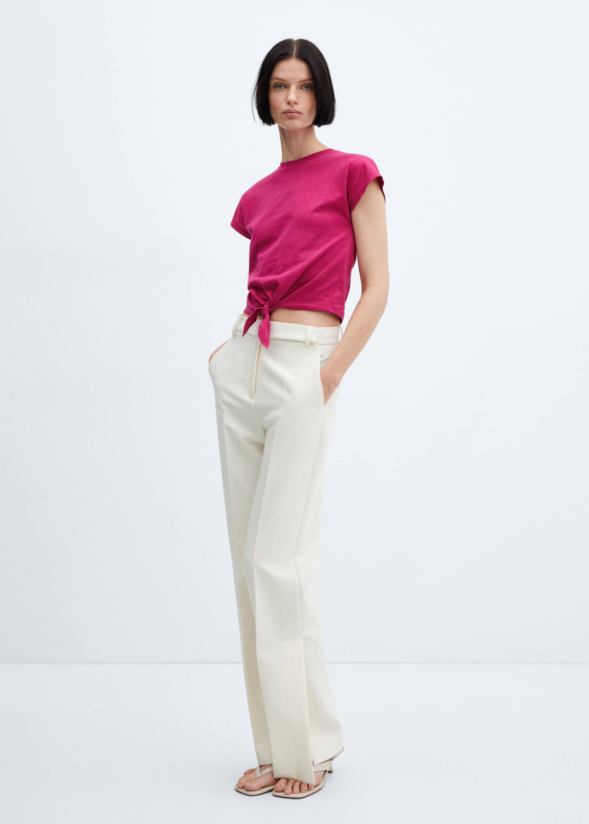 Camiseta algodón nudo - Plano general