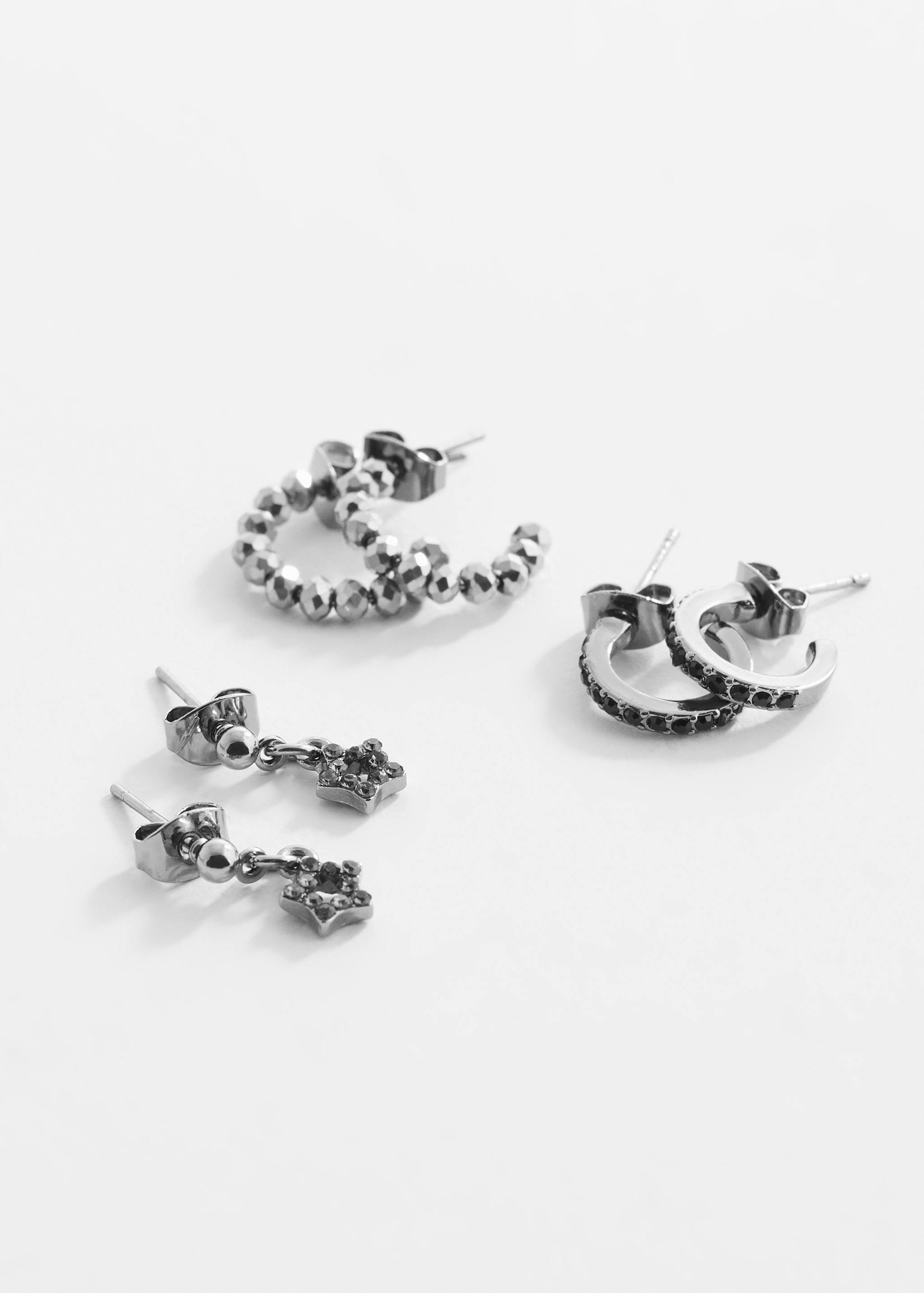 Pack of 3 earrings - Medium plane