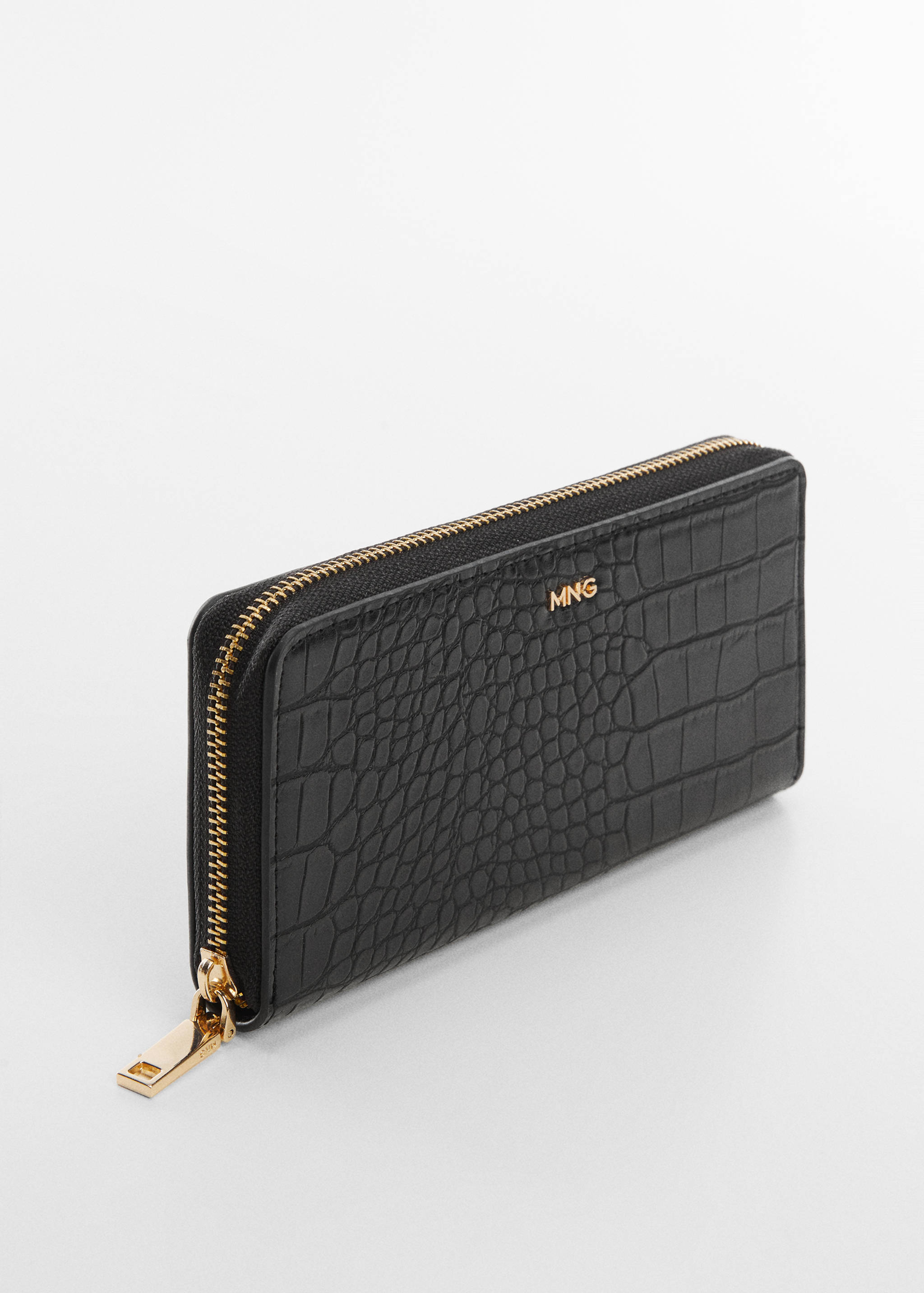 Animal print effect wallet - Medium plane