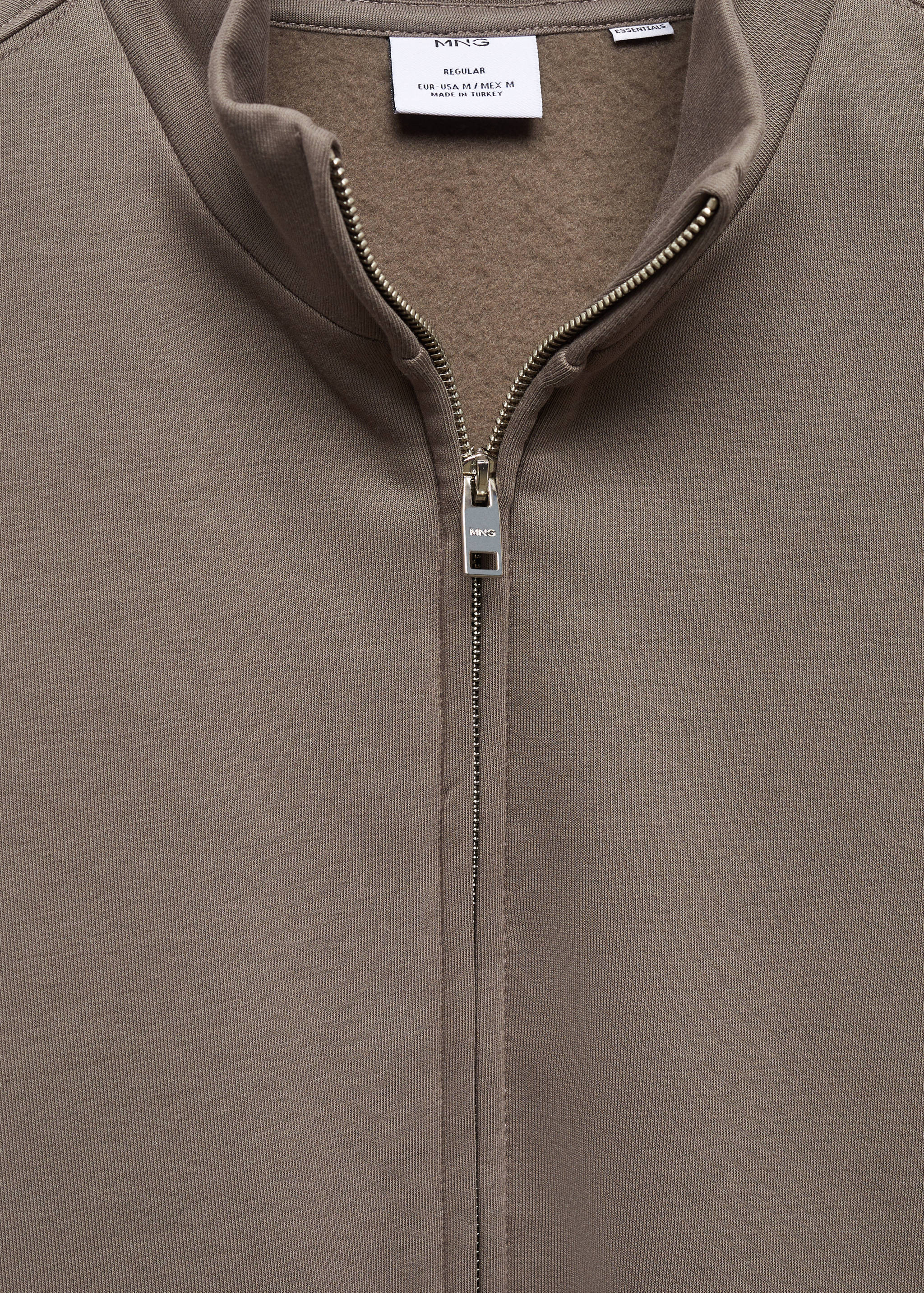 Zipper cotton sweater - Details of the article 8