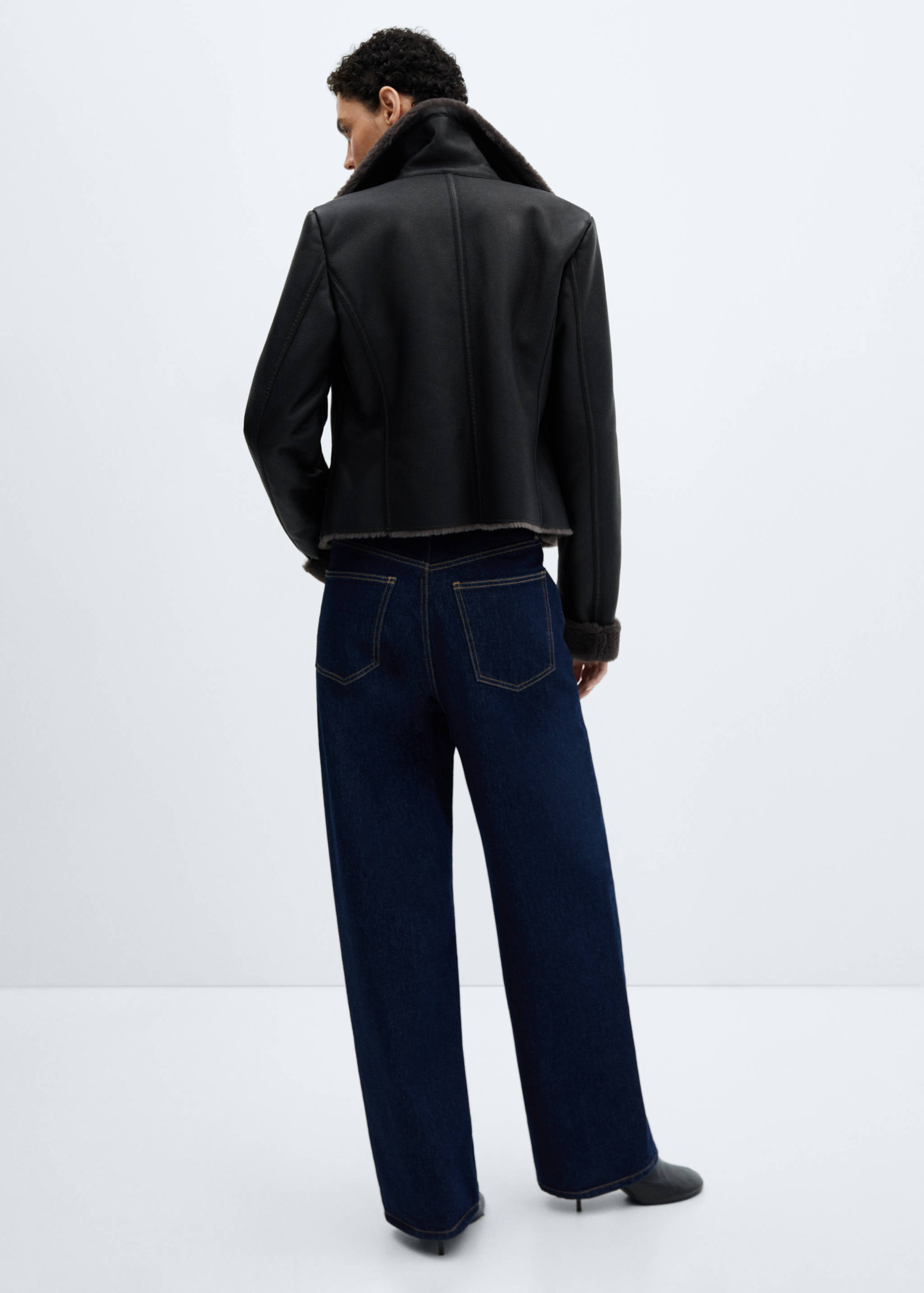 Jaqueta doble faç efecte pell - Revers de l'article