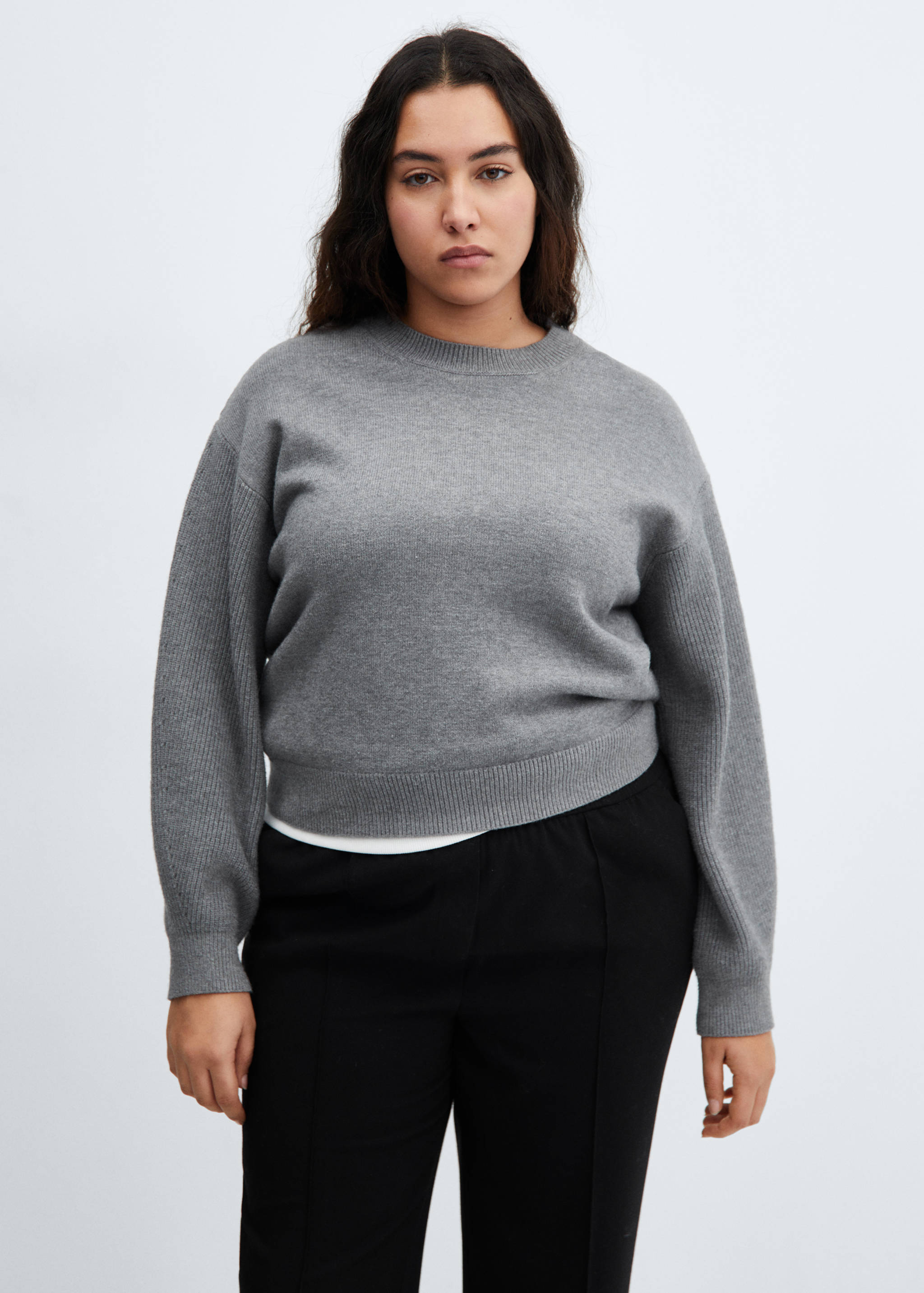 Straight-fit trousers with elastic waist - Details of the article 5