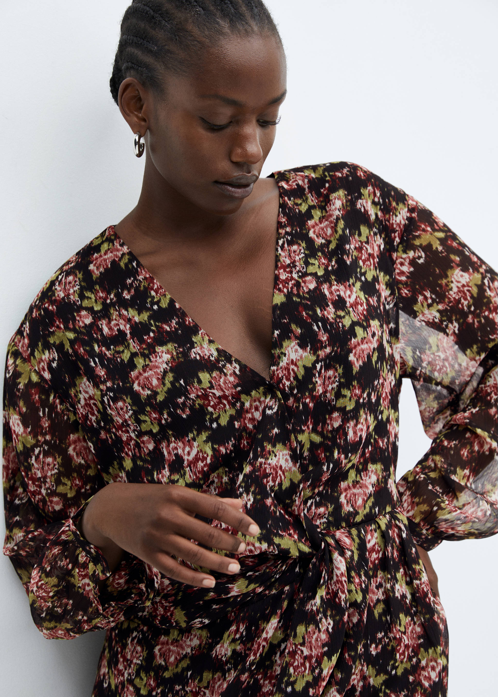 Robe imprimée nœud - Détail de l'article 4