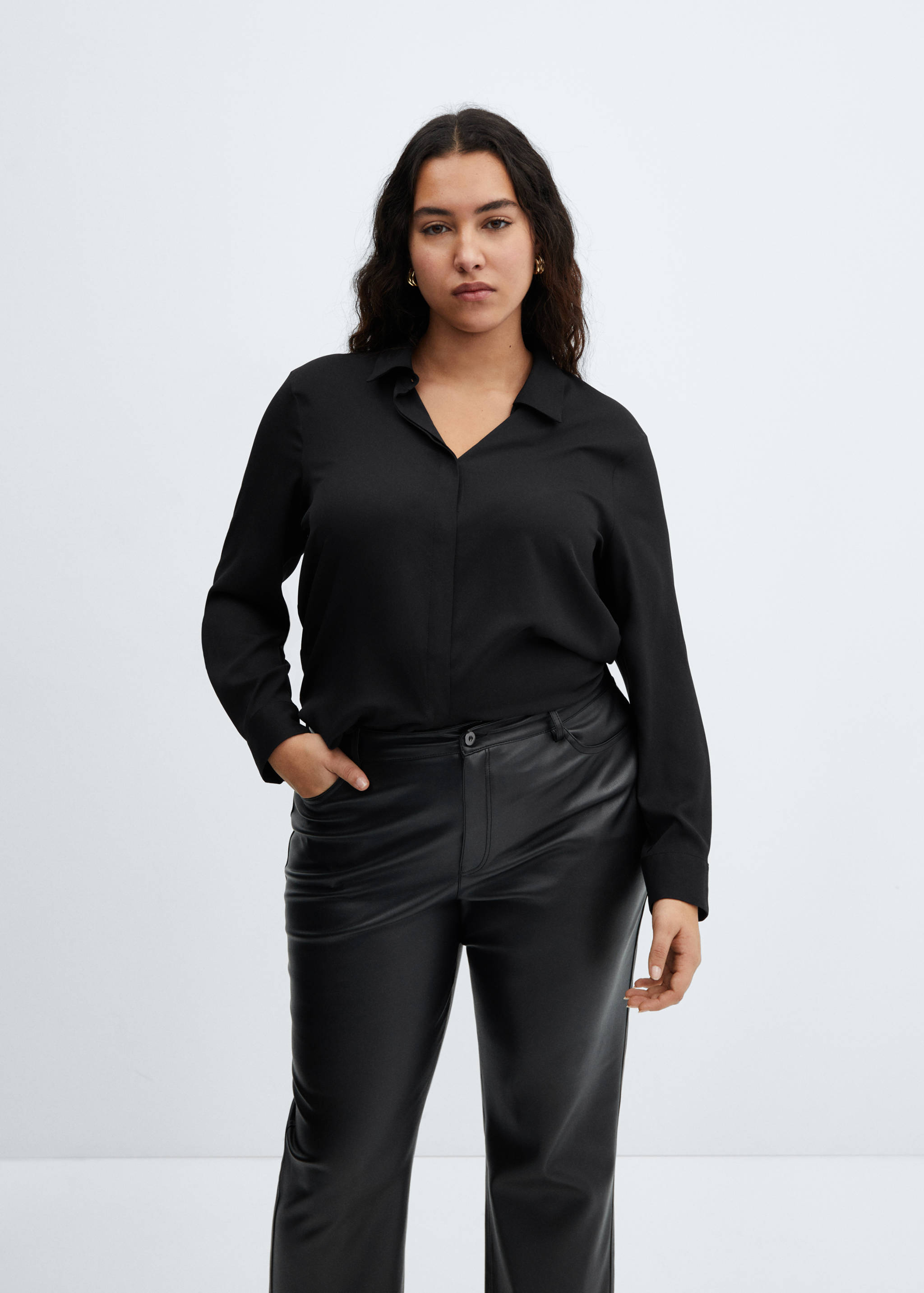 Pantalon droit cuir synthétique - Détail de l'article 5