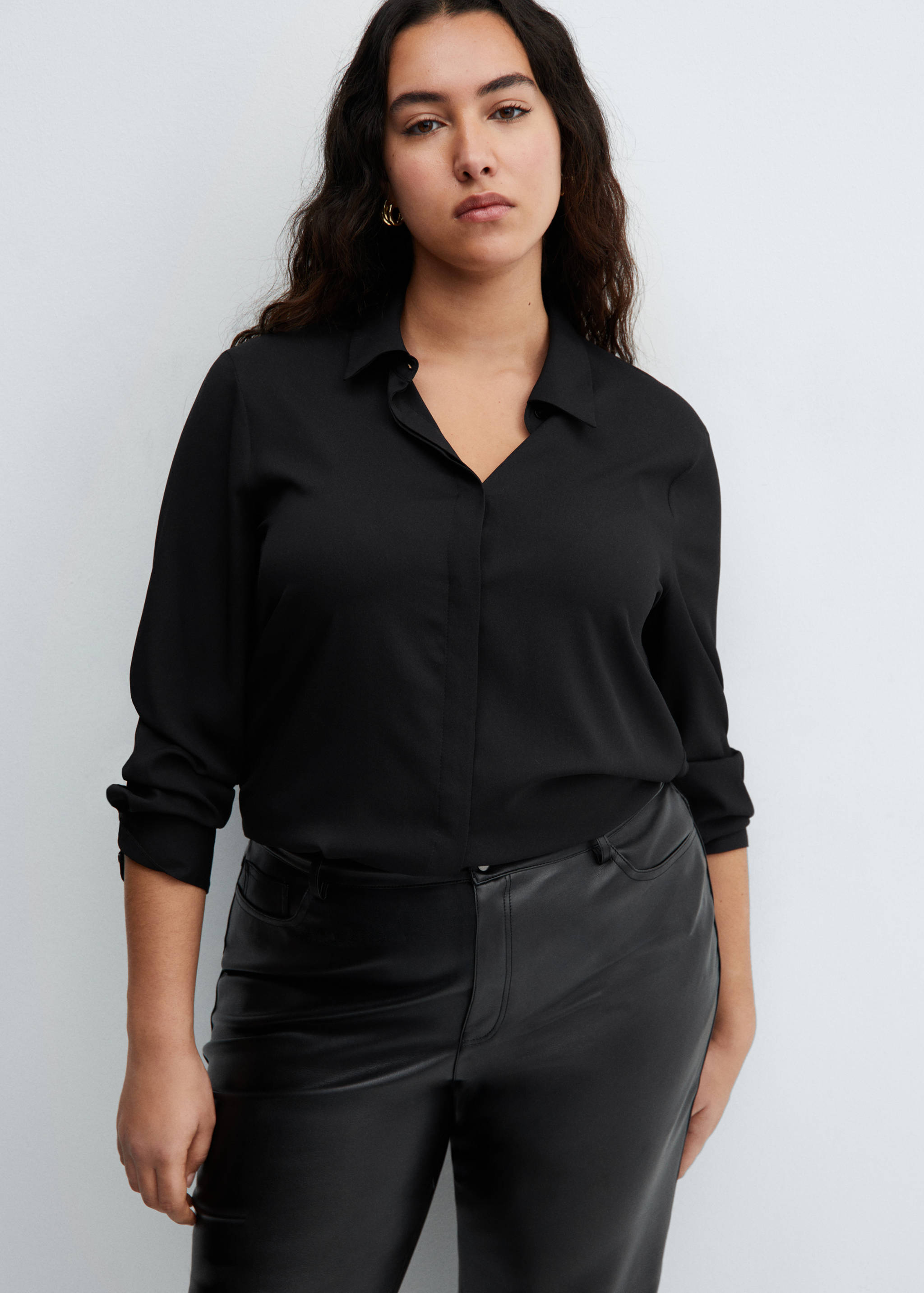 Pantalon droit cuir synthétique - Détail de l'article 4