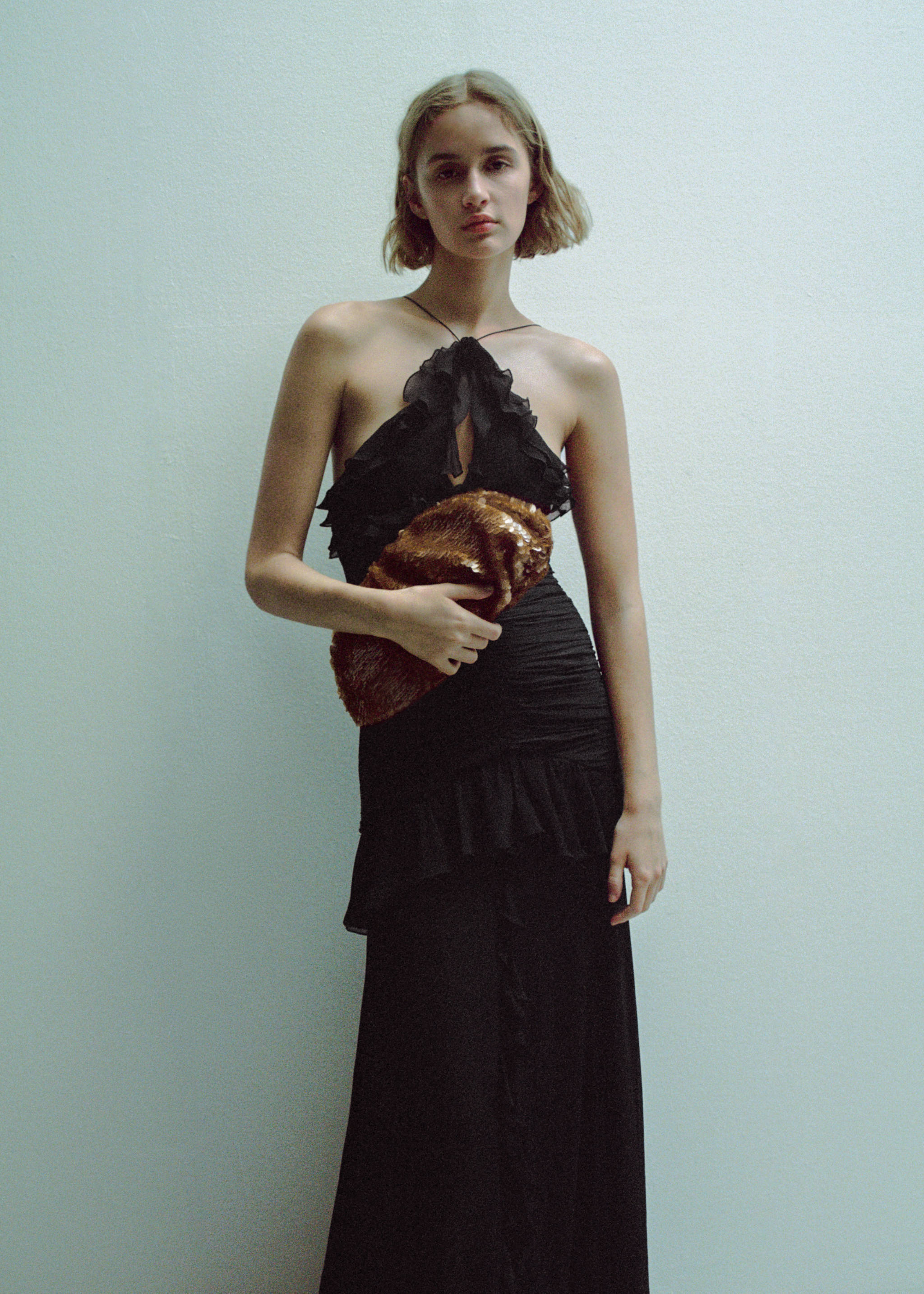 Sequin clutch bag - General plane