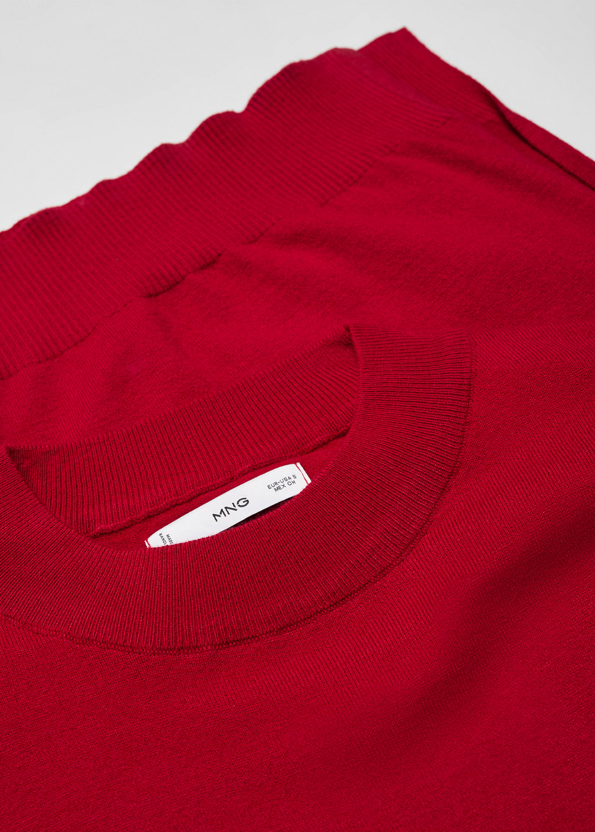 Round-neck knitted dress - Details of the article 8