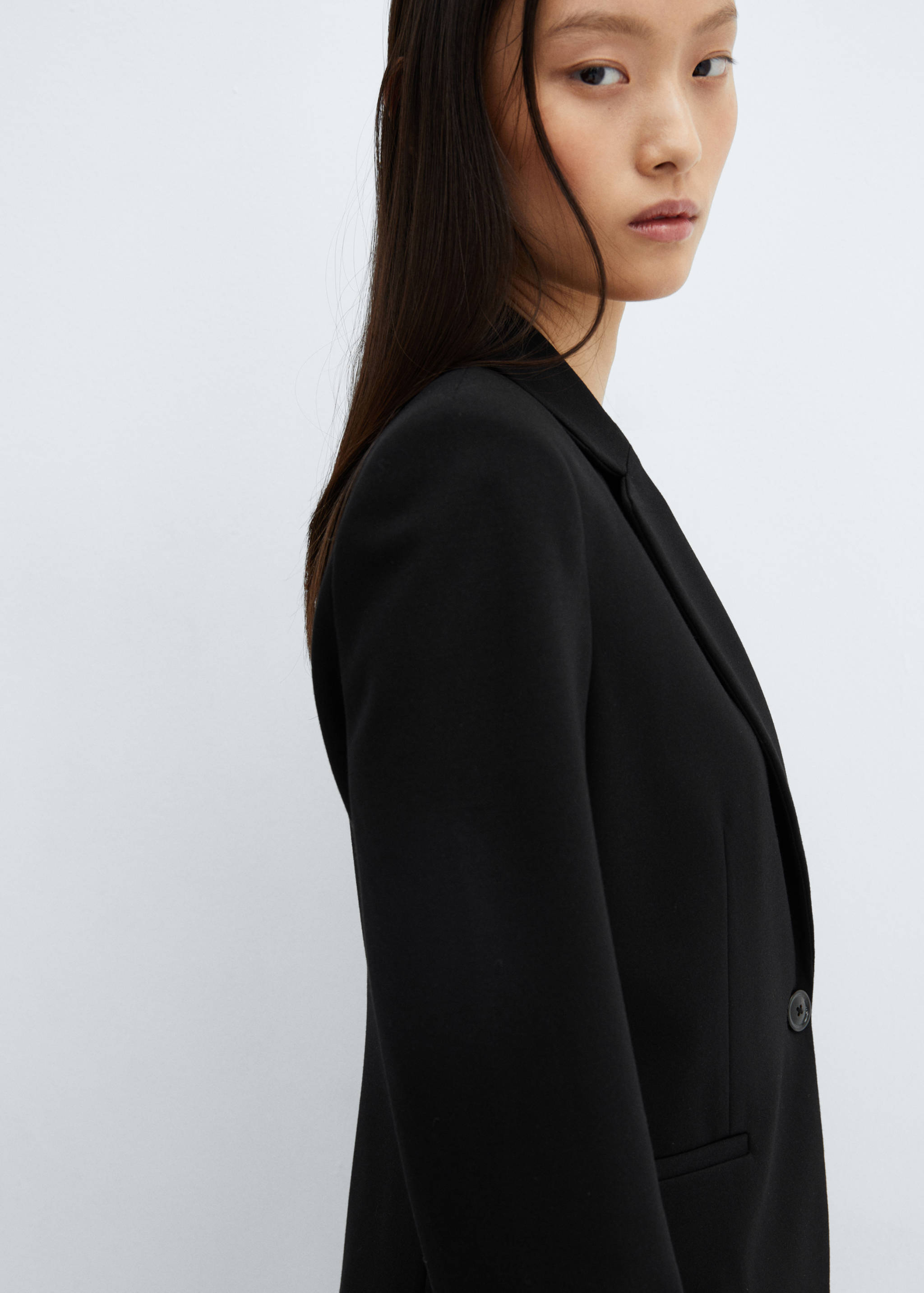 Fitted roma-knit blazer - Details of the article 2