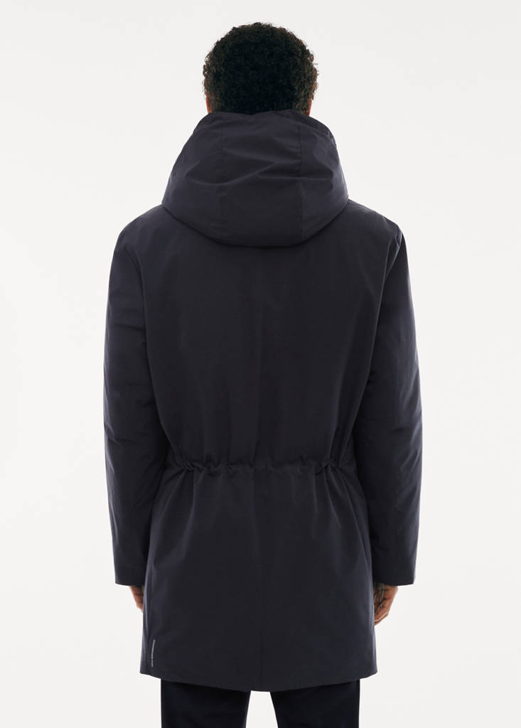 SOFEELATE® padded parka with hood — Navy