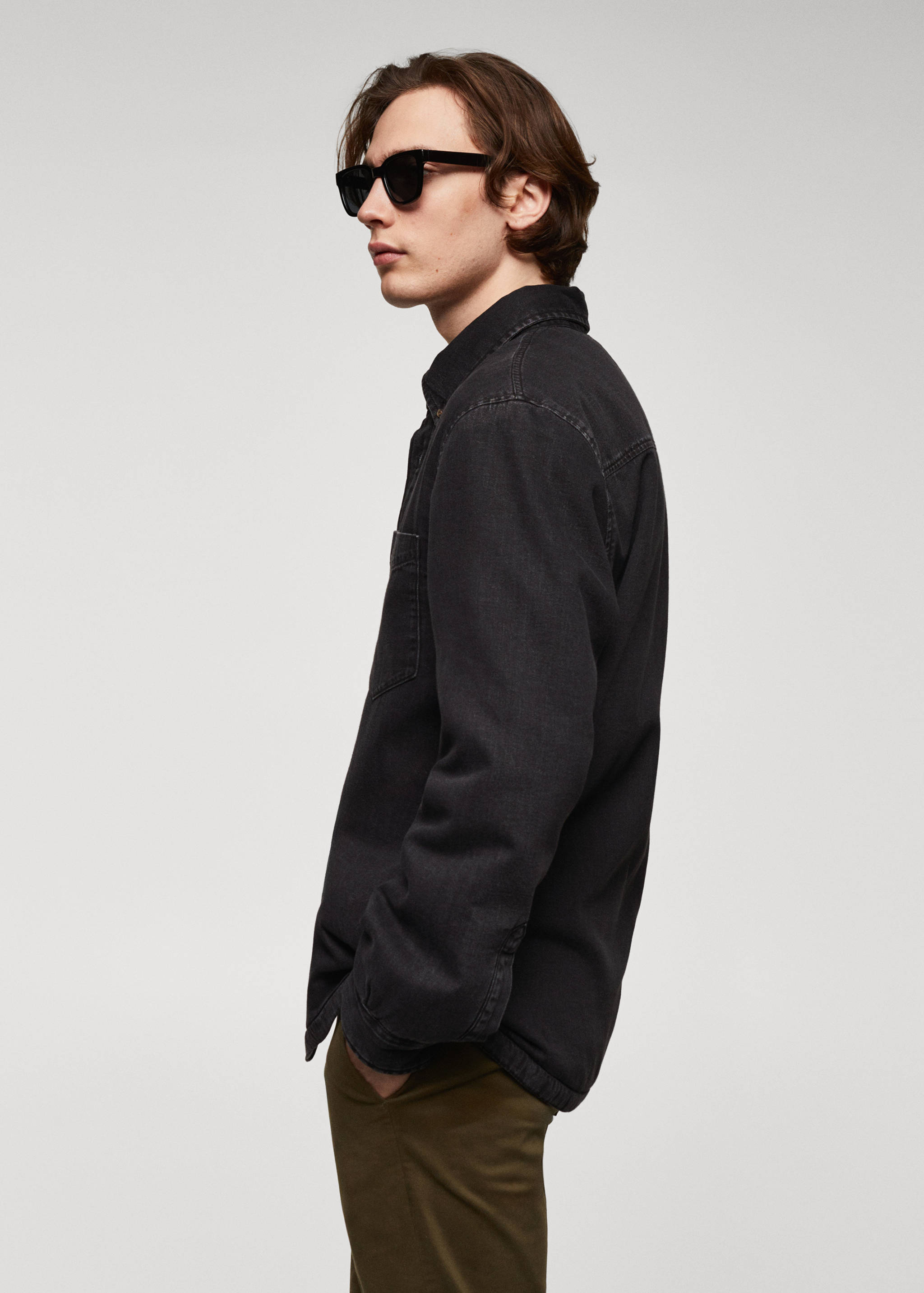 Sobrecamisa denim acolchada - Detalle del artículo 2