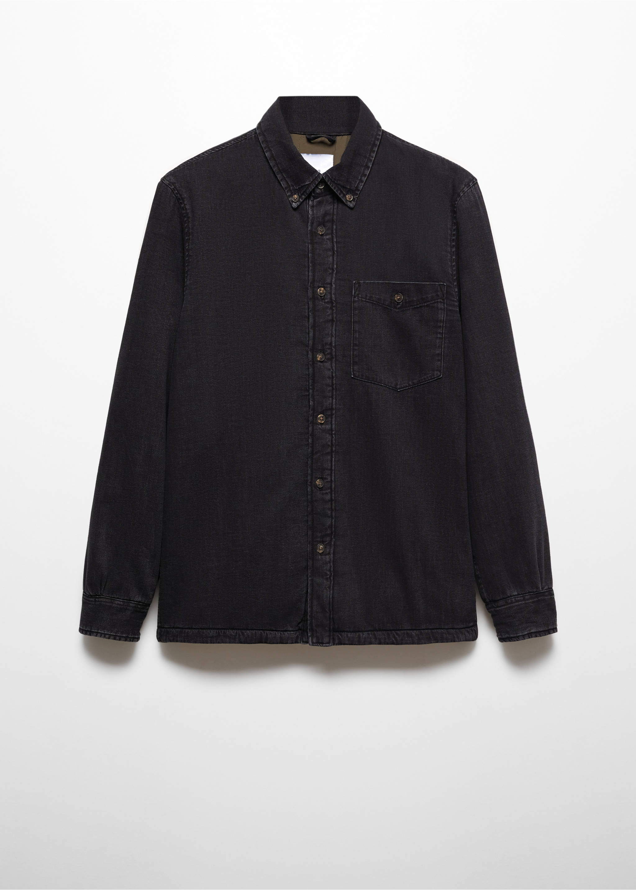 Surchemise denim matelassée - Article sans modèle, Black denim. Ref: 67040622-00.