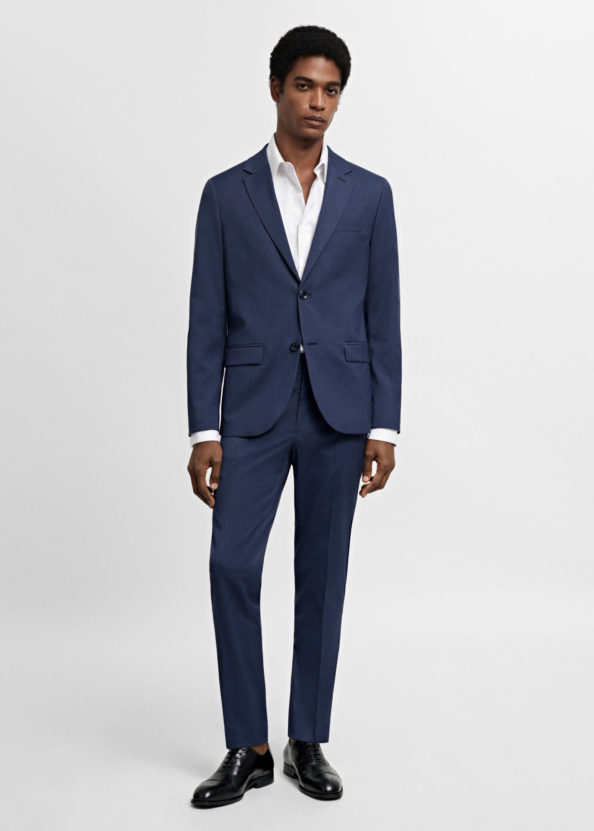 Super slim-fit suit jacket in stretch fabric - General plane