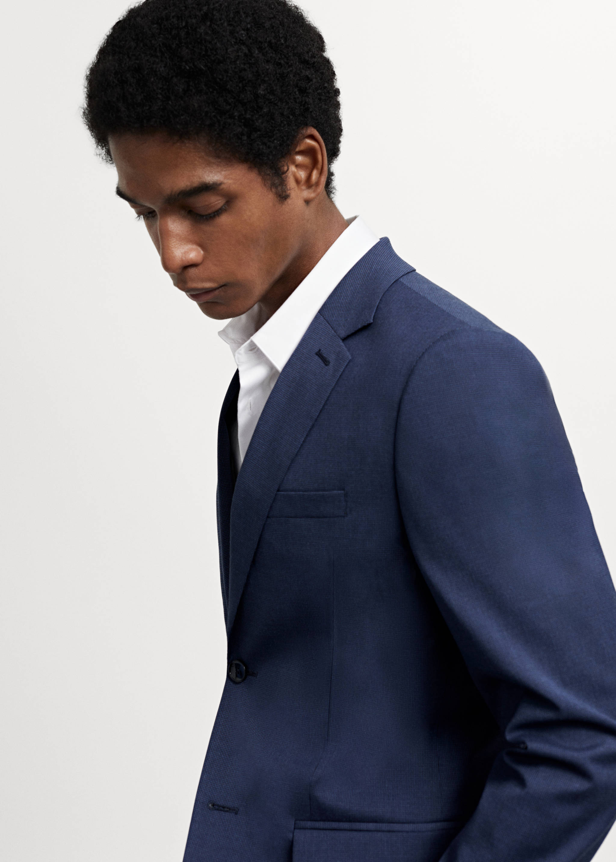 Super slim-fit suit jacket in stretch fabric - Details of the article 3