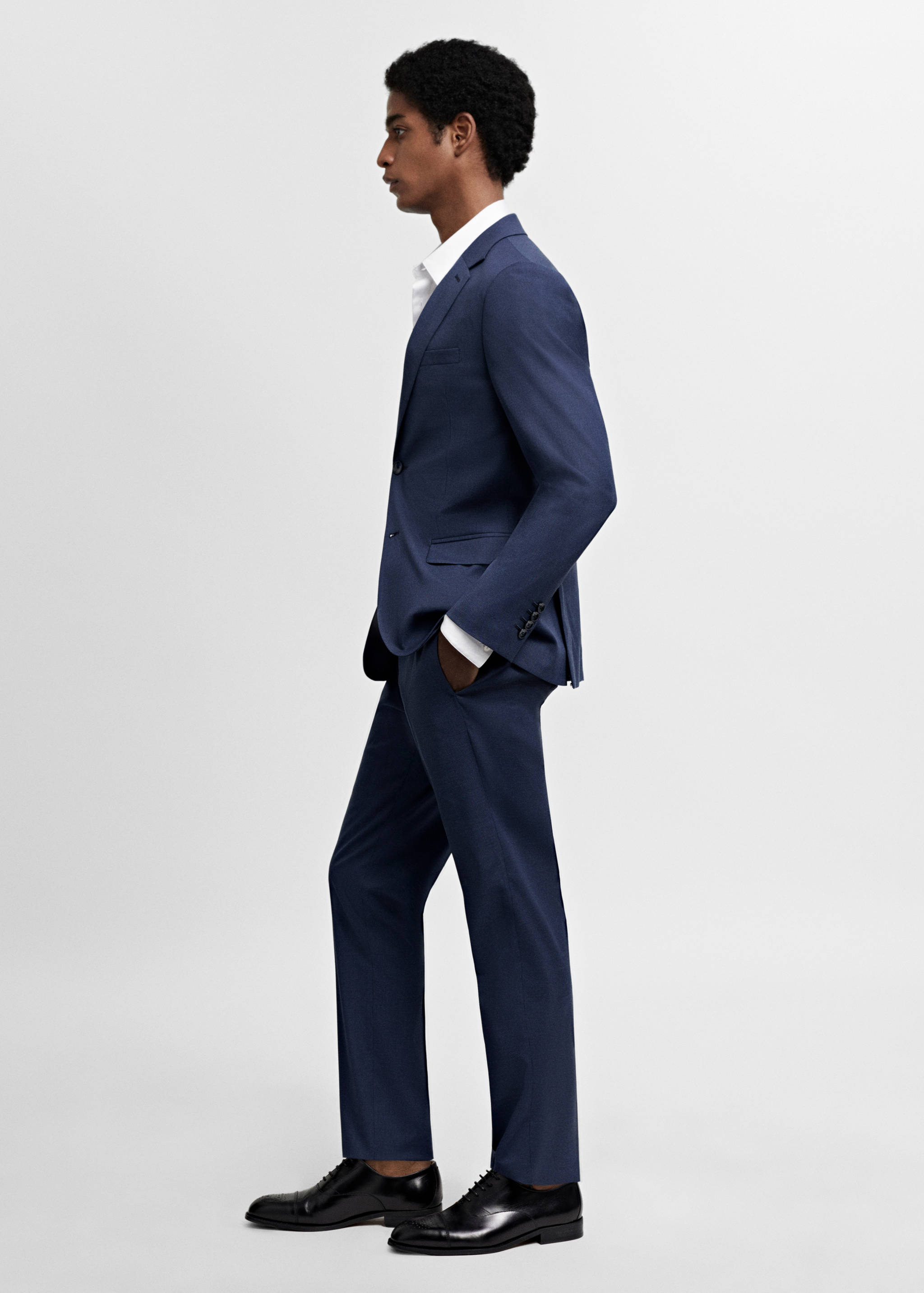 Super slim-fit suit jacket in stretch fabric - Details of the article 2