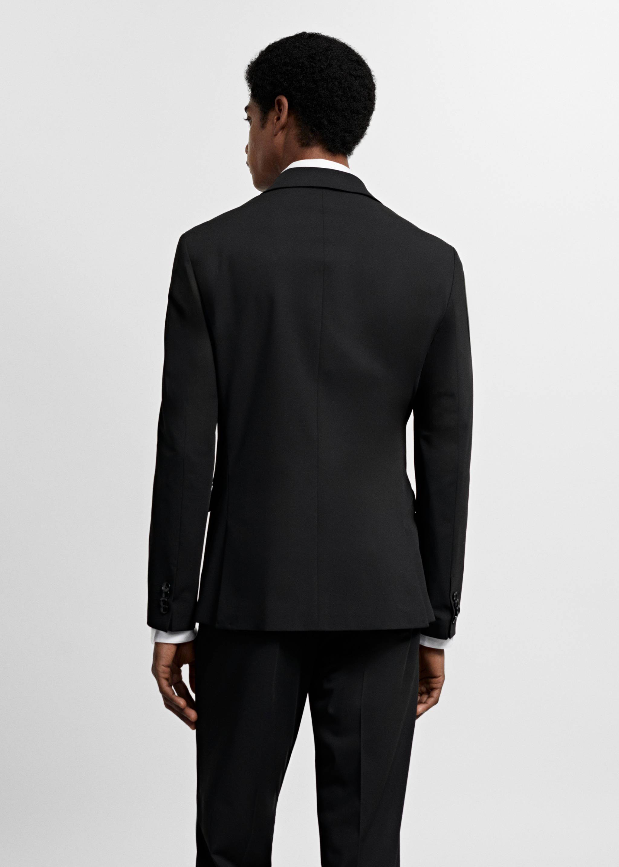 Super slim-fit suit jacket in stretch fabric - Reverse of the article
