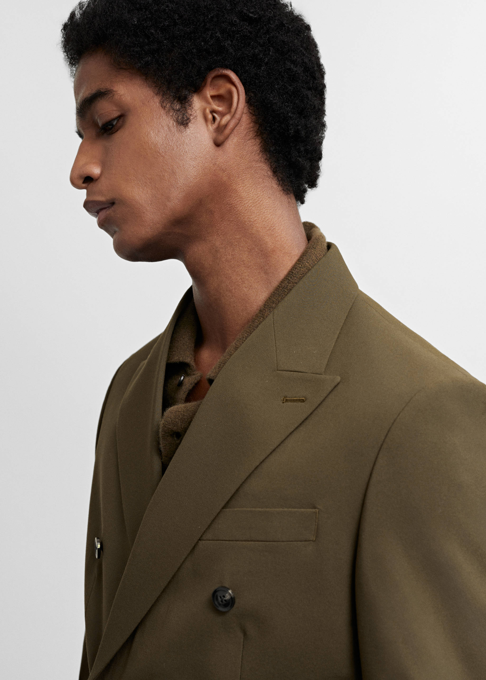 Veste costume slim fit croisée - Détail de l'article 1