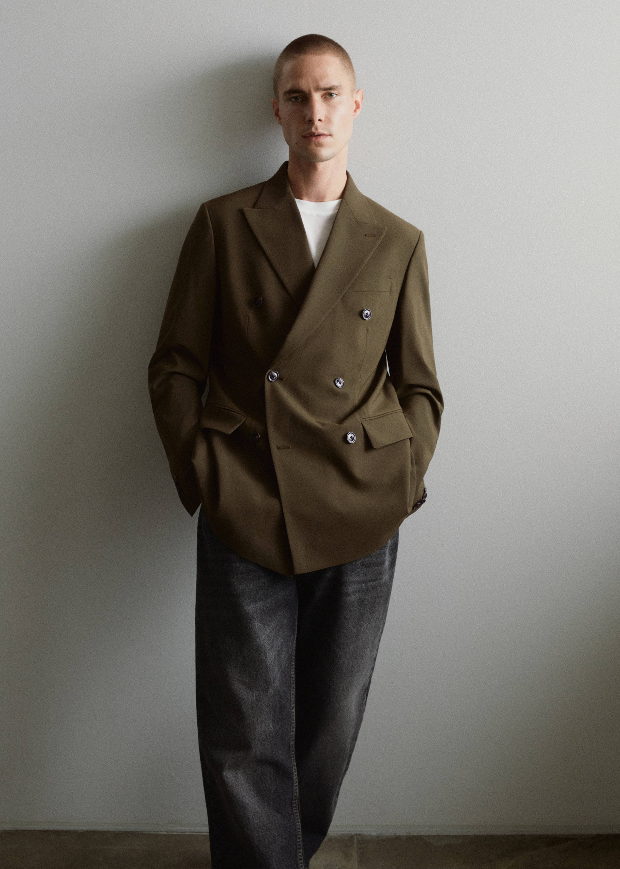 Veste costume slim fit croisée - Détail de l'article 6